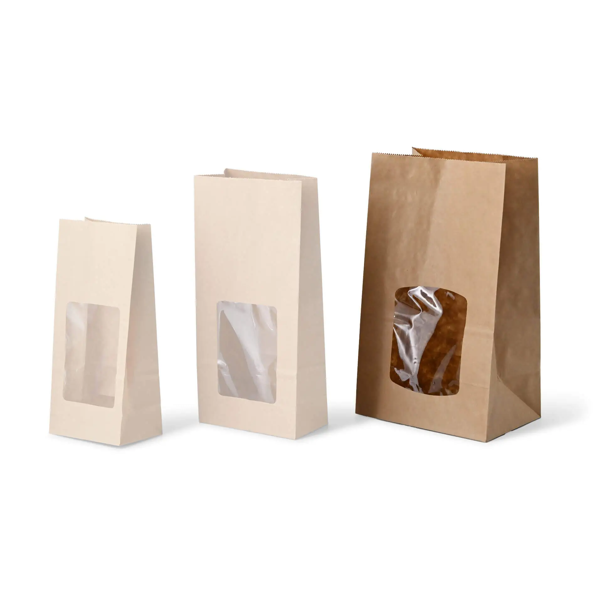 Block bottom-bags with PLA-window L, 15 x 10 x 25 cm, brown, kraft paper dre03961-blockbeutel-m-pla-fenster-l-15-x-10-x-25-cm-braun-kraftpapier-9