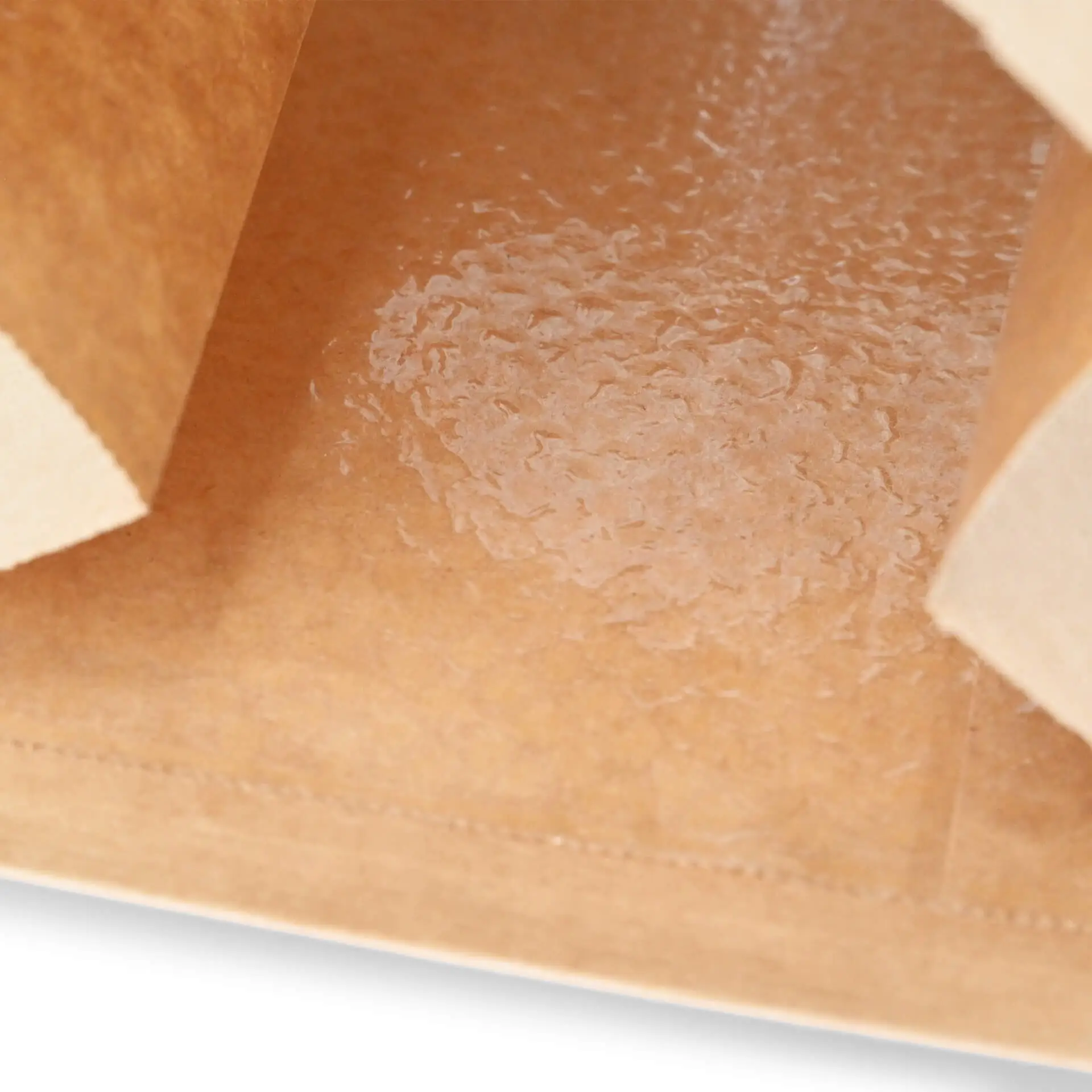 Block bottom bags with window M, 11.5 x 7.2 x 24.6 cm, PLA-foil, brown, tin tie, kraft paper