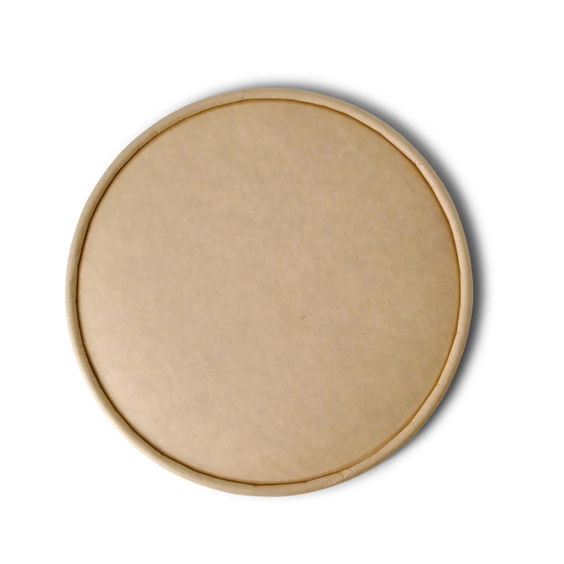 Cardboard-lids (eco-friendly coating) Ø 185 mm, brown