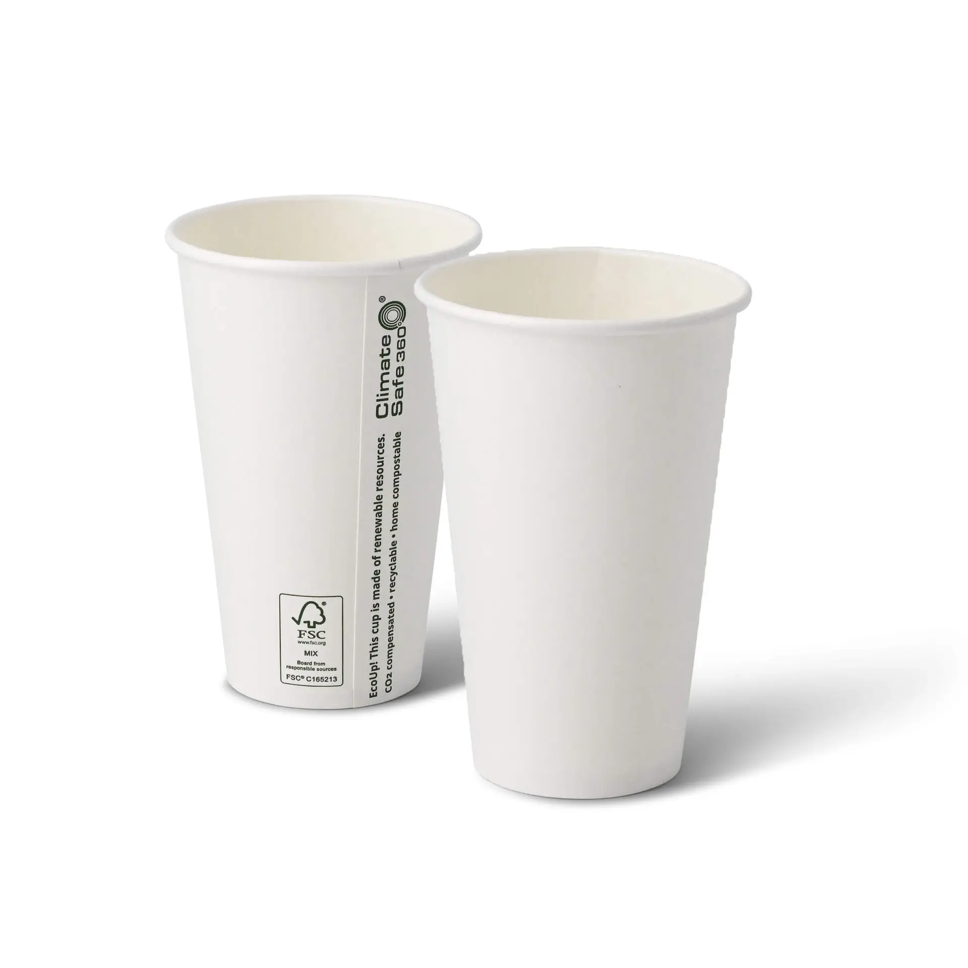 16 oz Paper cups single wall, Ø 90 mm, white