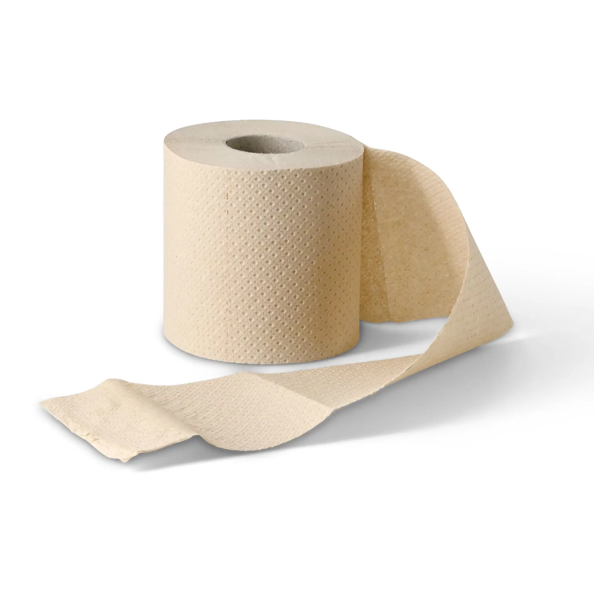 Toilet paper made from recycled paper, 2-ply, 300 sheets, brown