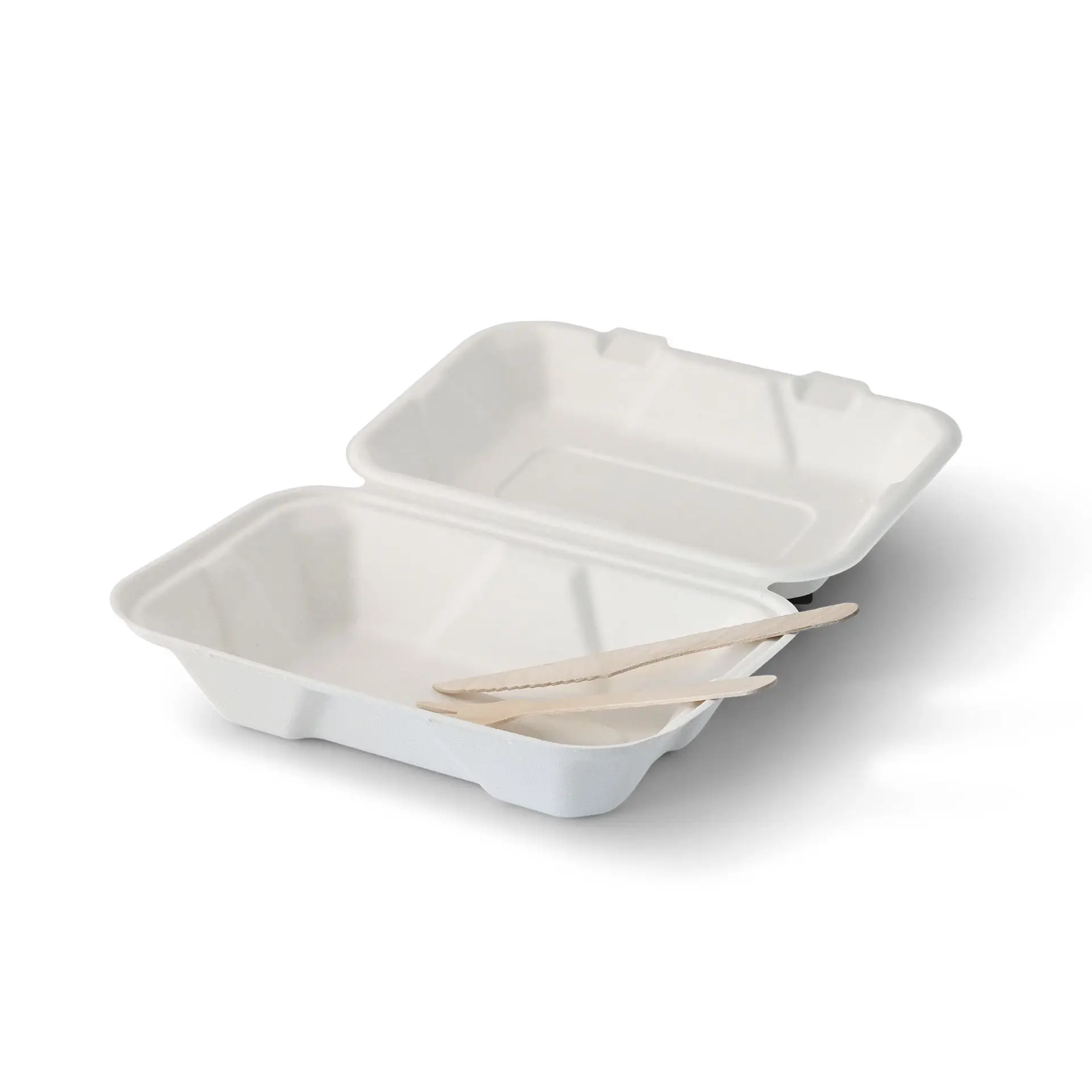 Sugarcane-containers 23 x 15.5 x 7.5 cm, hinged-lid, rectangular Sugarcane-containers 23 x 15.5 x 7.5 cm, hinged-lid, rectangular