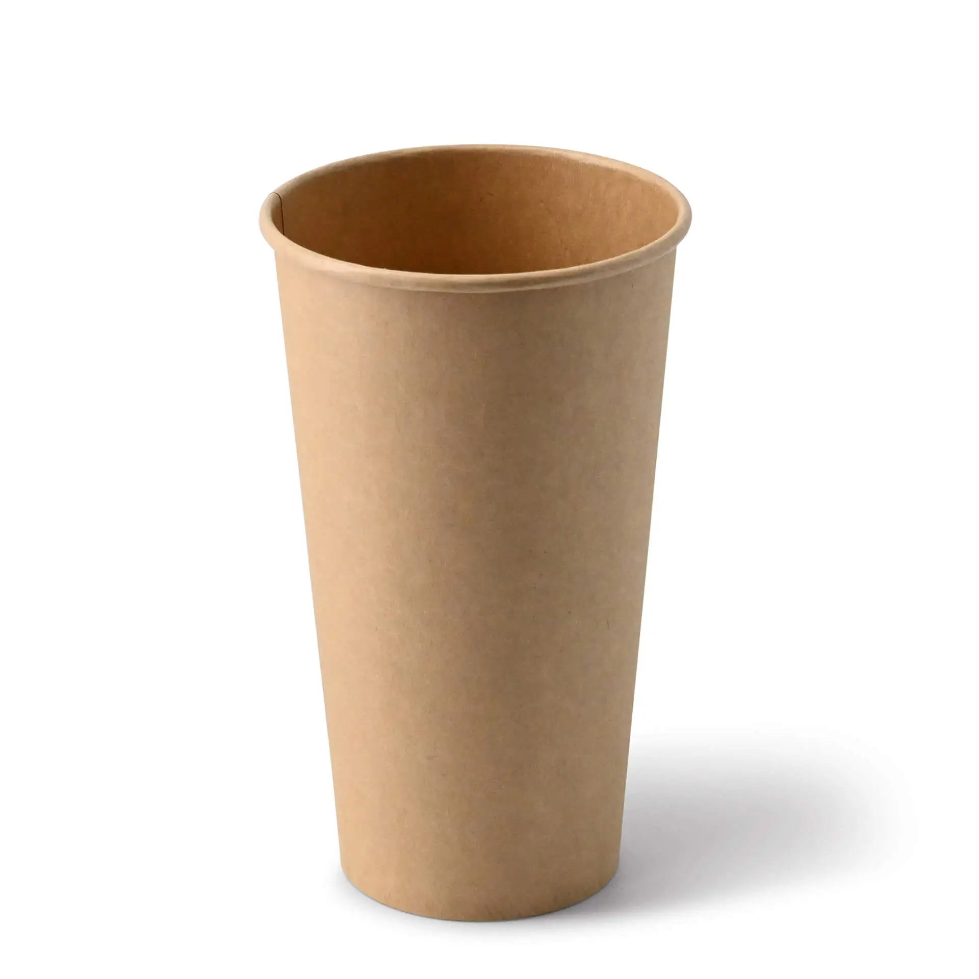 20 oz Paper cups single wall, Ø 90 mm, kraft dhd045501-pappbecher-500-ml-20-oz-90-mm-braun-1