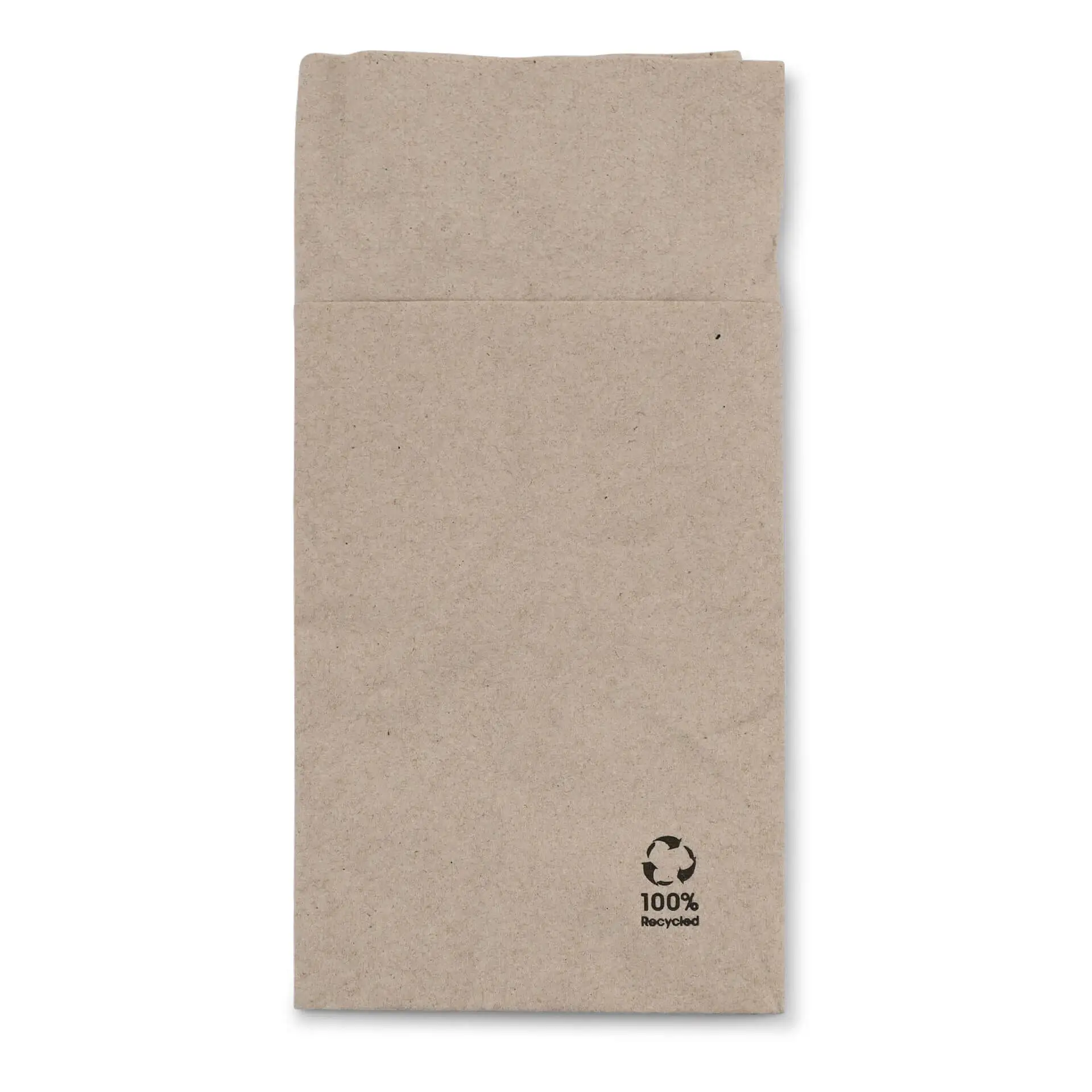 Cutlery pouches recycled paper 10 x 19.5 cm, 2-ply, unbleached dse028031-besteck-servietten-aus-recyceltem-papier-10-x-195-cm-2-lagig-ungebleicht-1