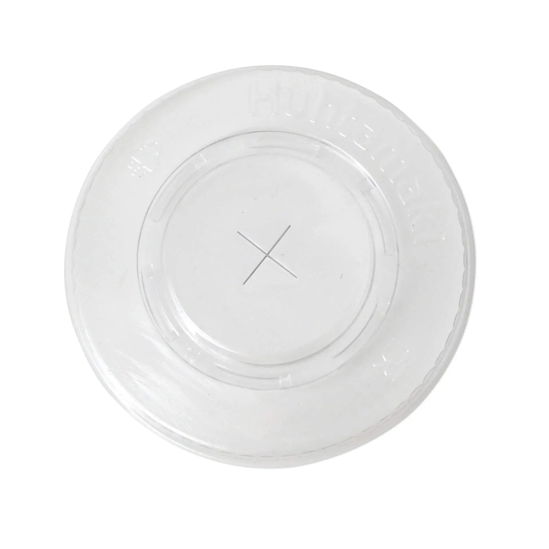 PLA flat lids Ø 95 mm, straw hole dcd001331-pla-flachdeckel-95-mm-halmkreuz-1