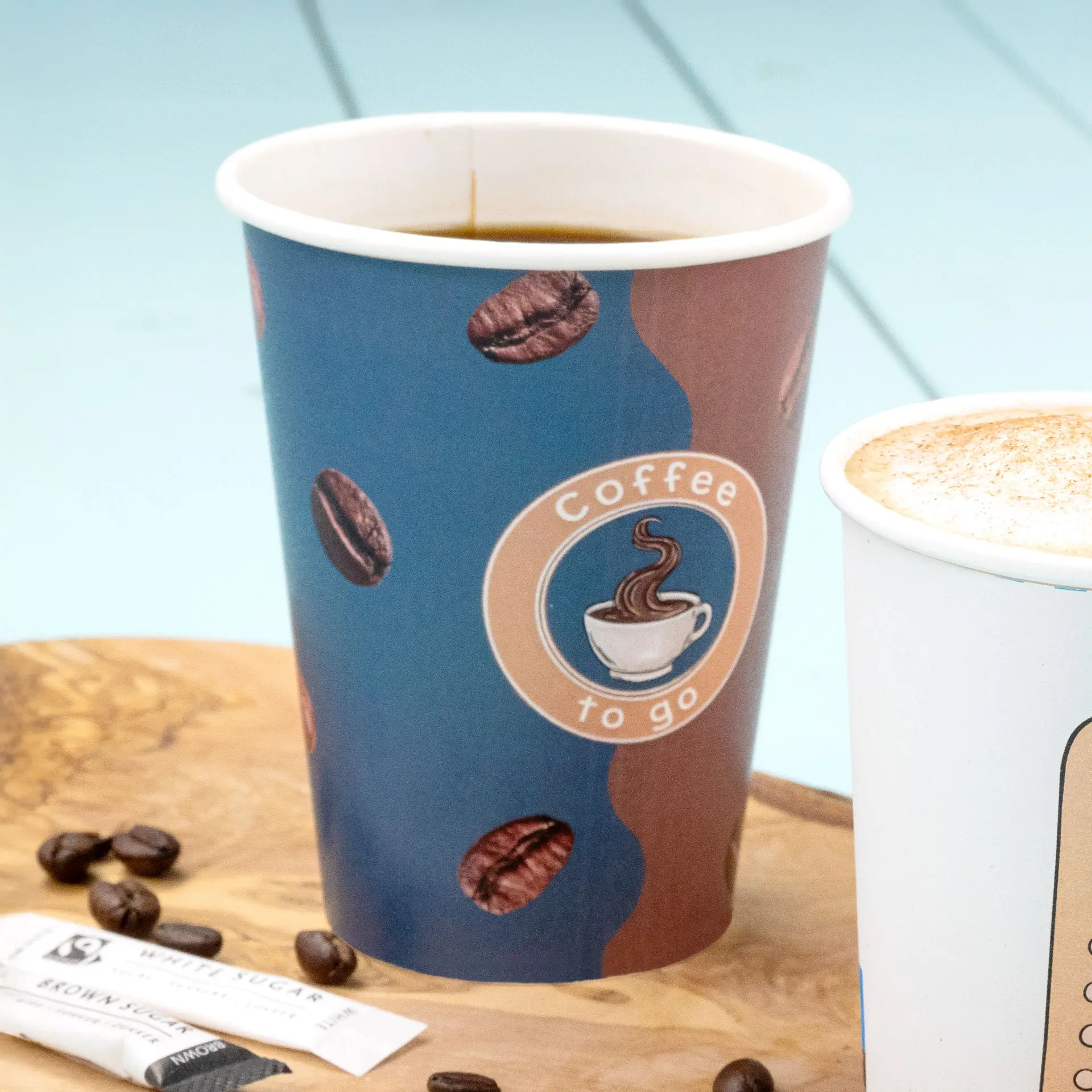12 oz Paper cup printed with "Coffee", Ø 90 mm dhd045541-pappbecher-bedruckt-kaffee-300-ml-12-oz-90-mm-6