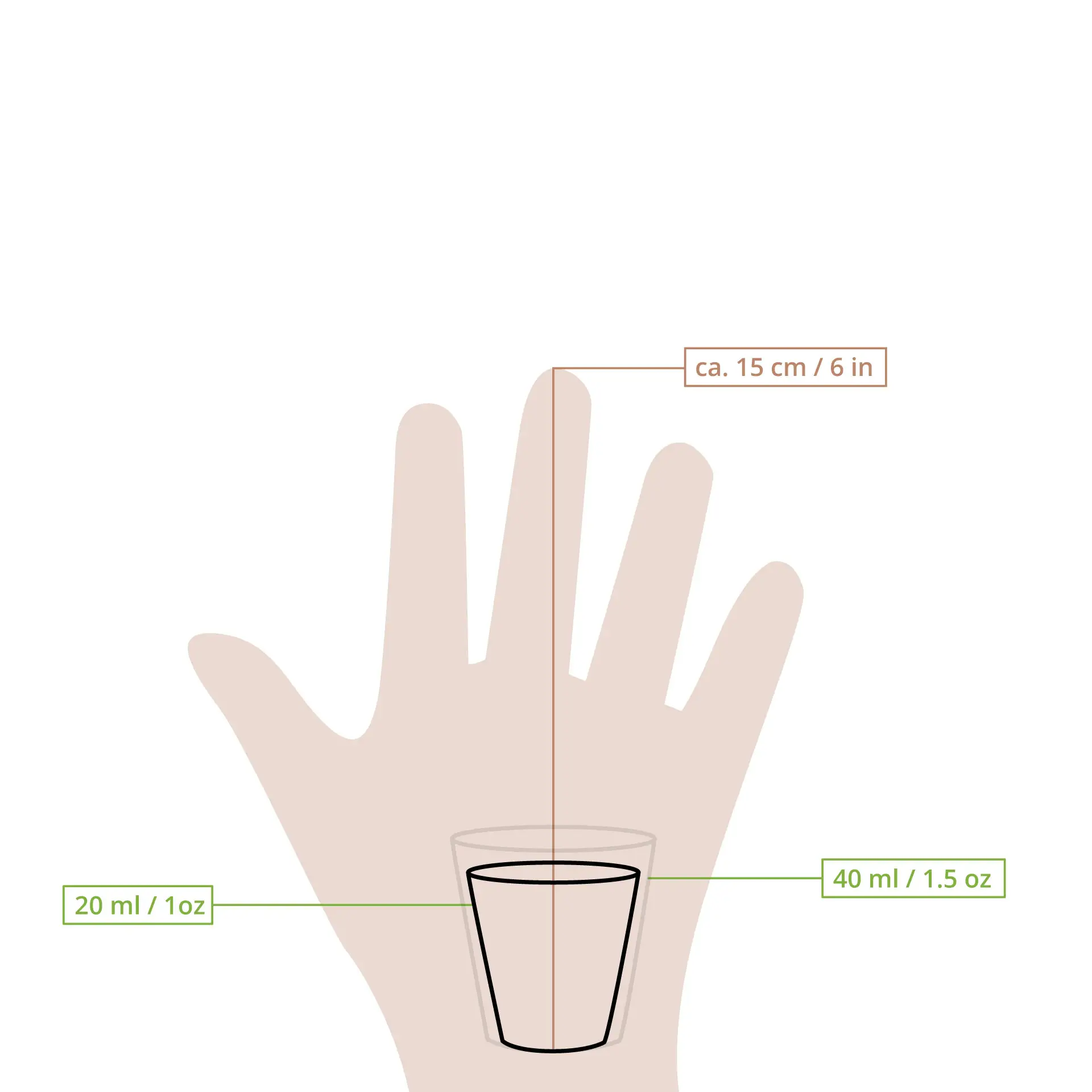 Paper shot cups, 20 ml / 1 oz, white
