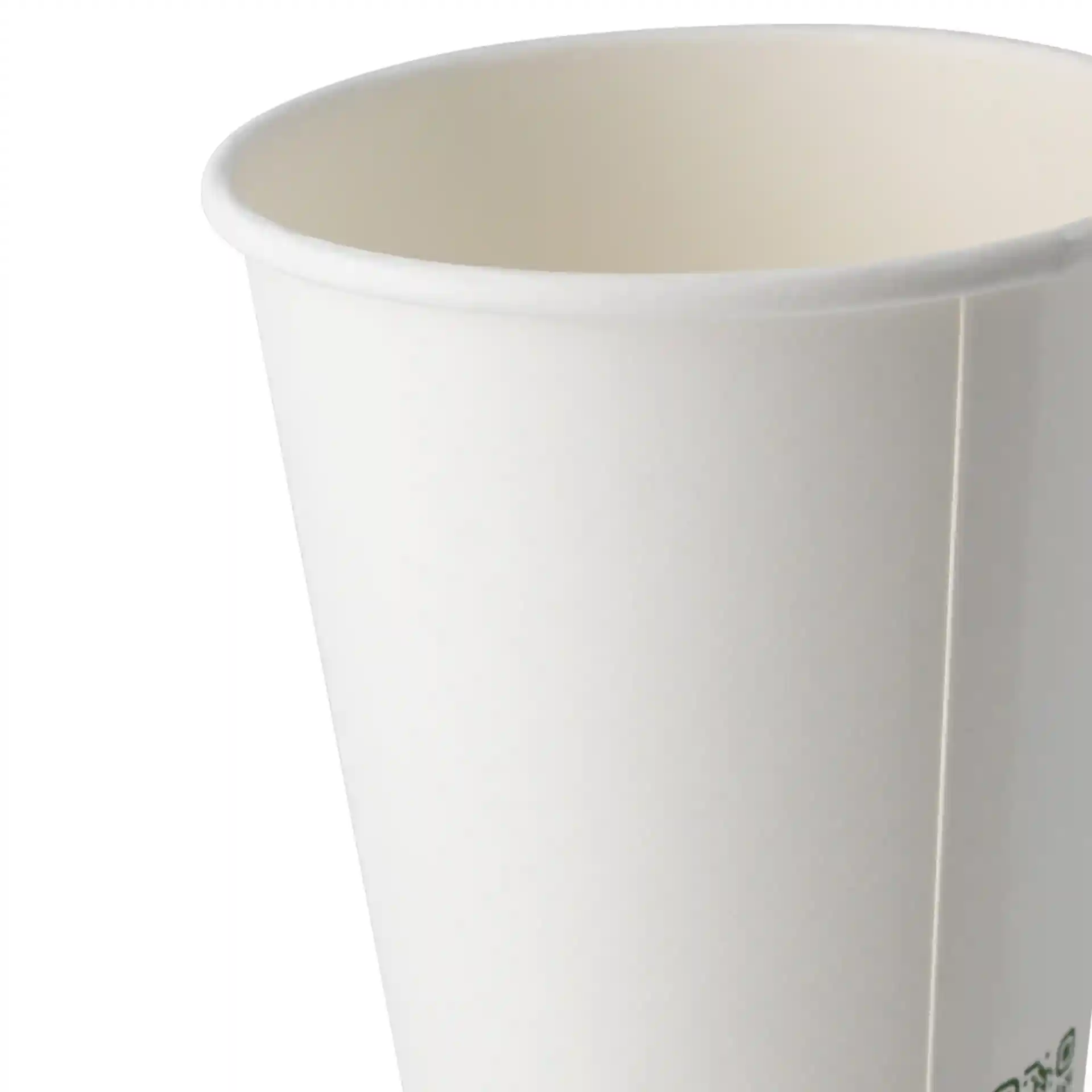 White paper cup with a single wall, 400 ml capacity, and a diameter of 90 mm.