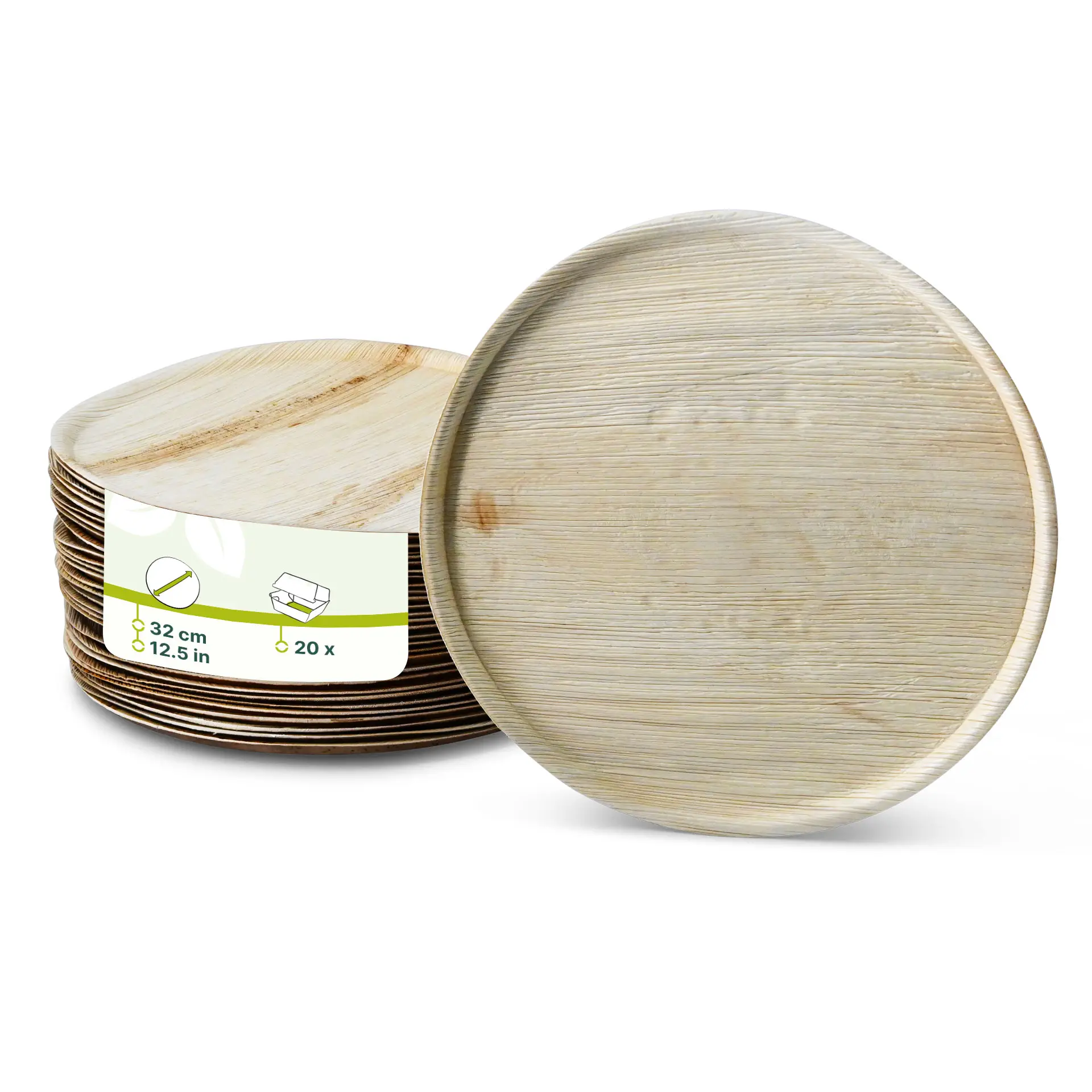 Palm Leaf Pizza Plate "Palmware®" Ø32 cm, round Palm Leaf Pizza Plate "Palmware®" Ø32 cm, round