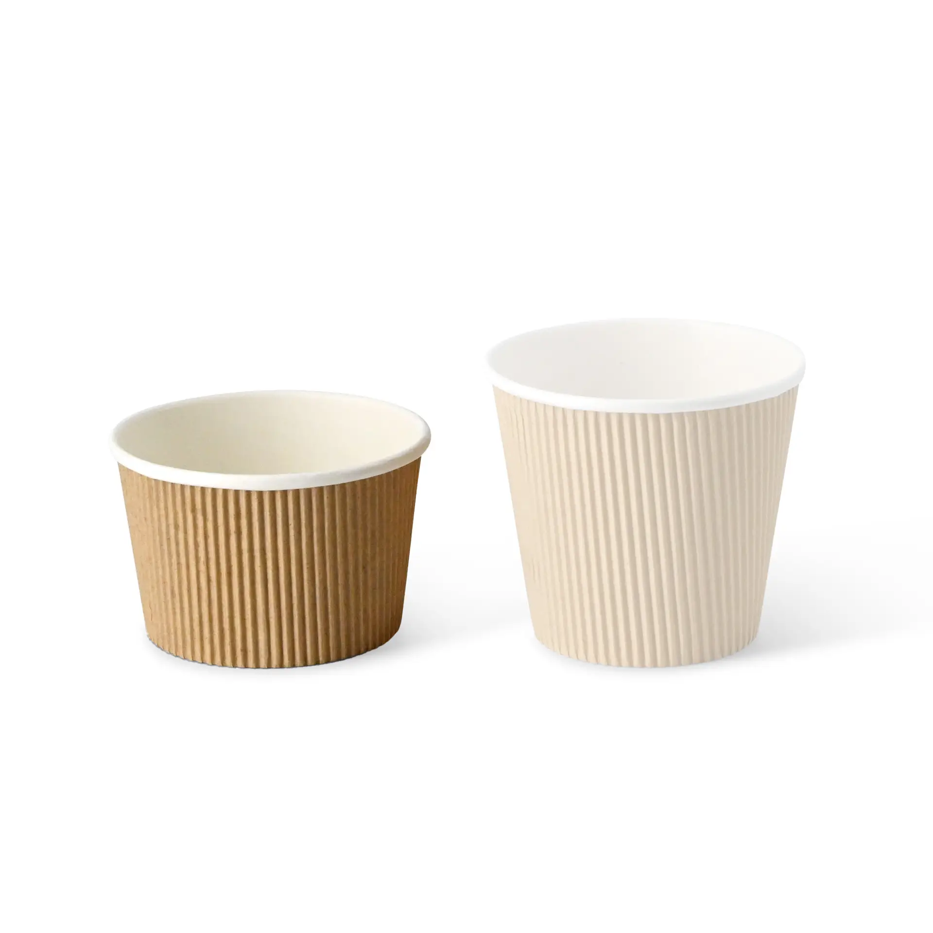 17 oz Ribbed Soup cups, kraft