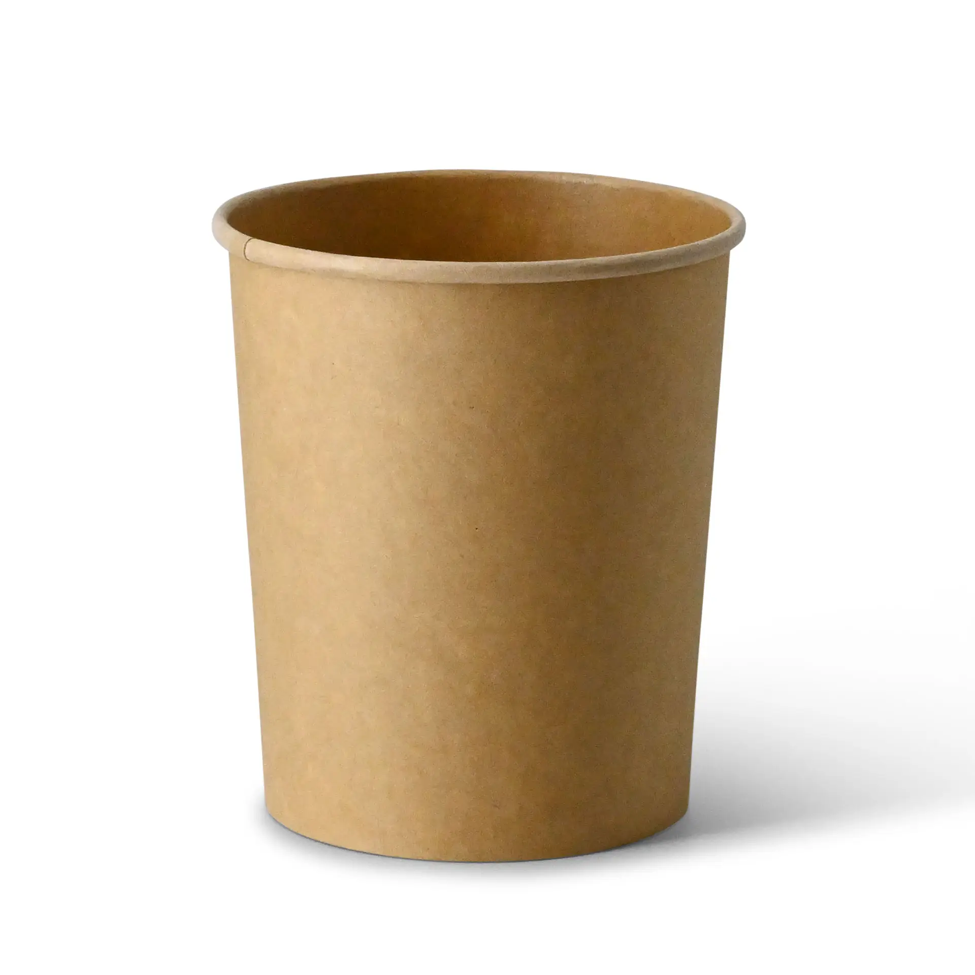 Soup cup to go made of cardboard (Premium) 800 ml / 32 oz, Ø 115 mm, brown, eco-friendly coating
