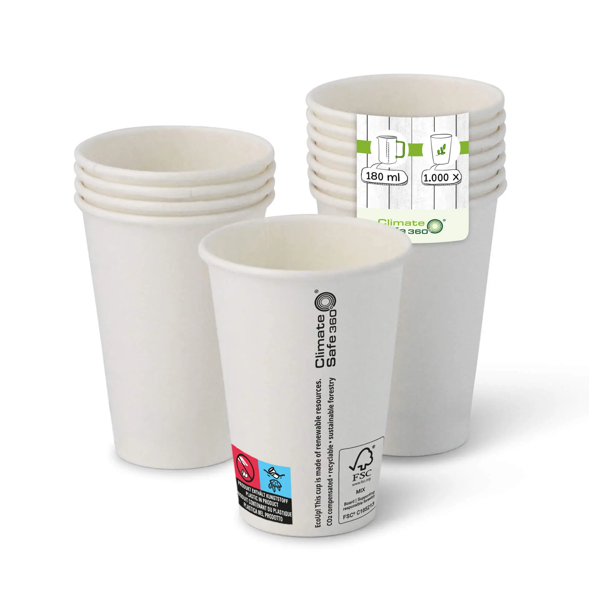 7,5 oz Vending machine Paper cups (coated), white con10029-01-0-automaten-becher-beschichtet-180-ml-75-oz-weiss