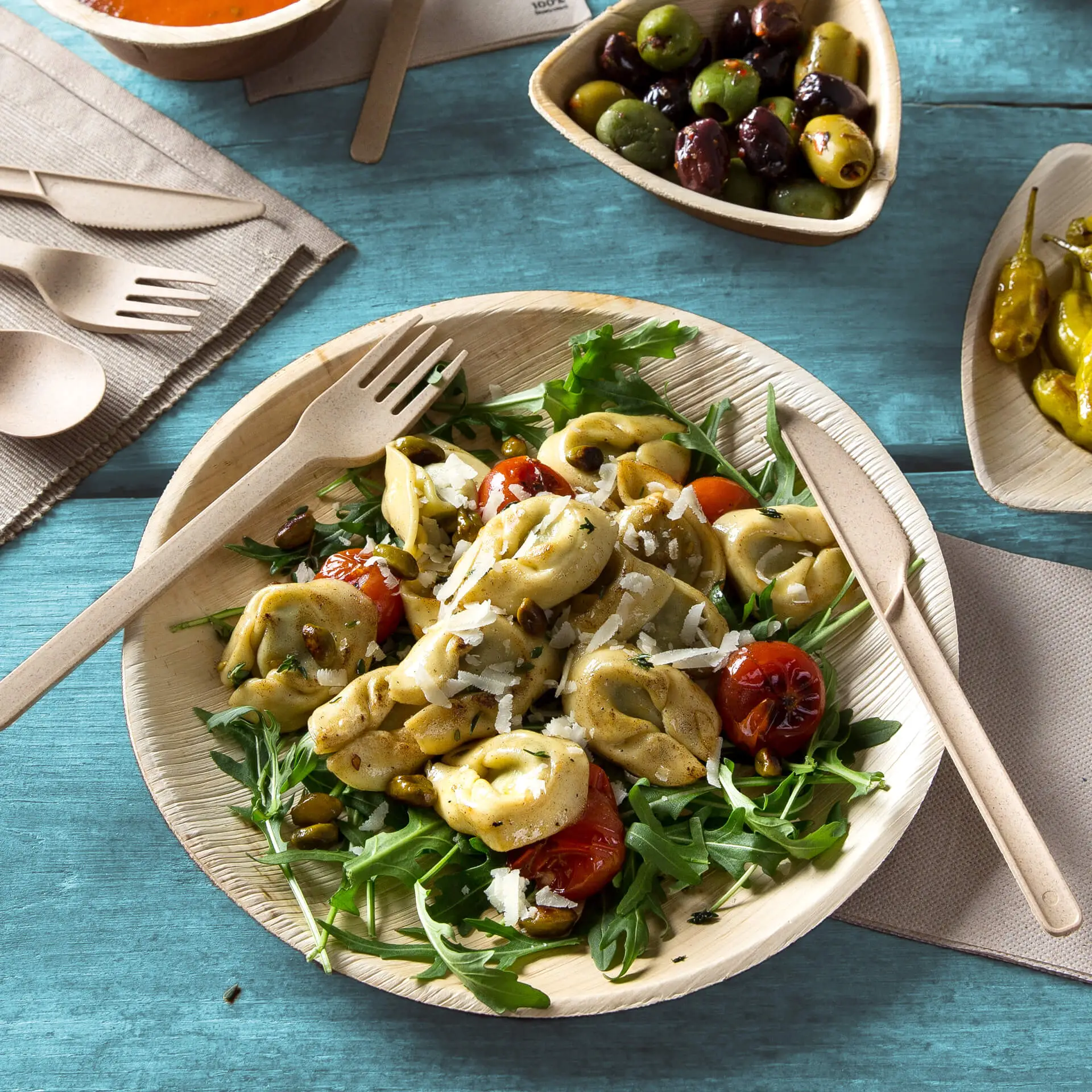 Palm leaf plates "Palmware®" Ø 25 cm, round dtw05370-palmblatt-teller-palmware-25-cm-rund-6