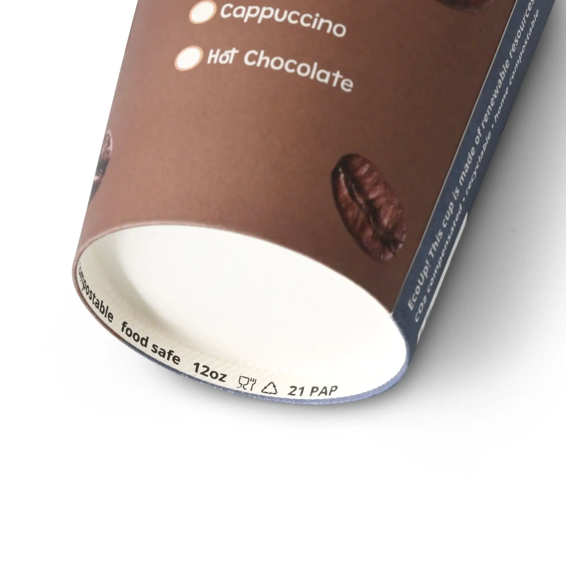 12 oz Paper cup printed with "Coffee", Ø 90 mm dhd045541-pappbecher-bedruckt-kaffee-300-ml-12-oz-90-mm-3