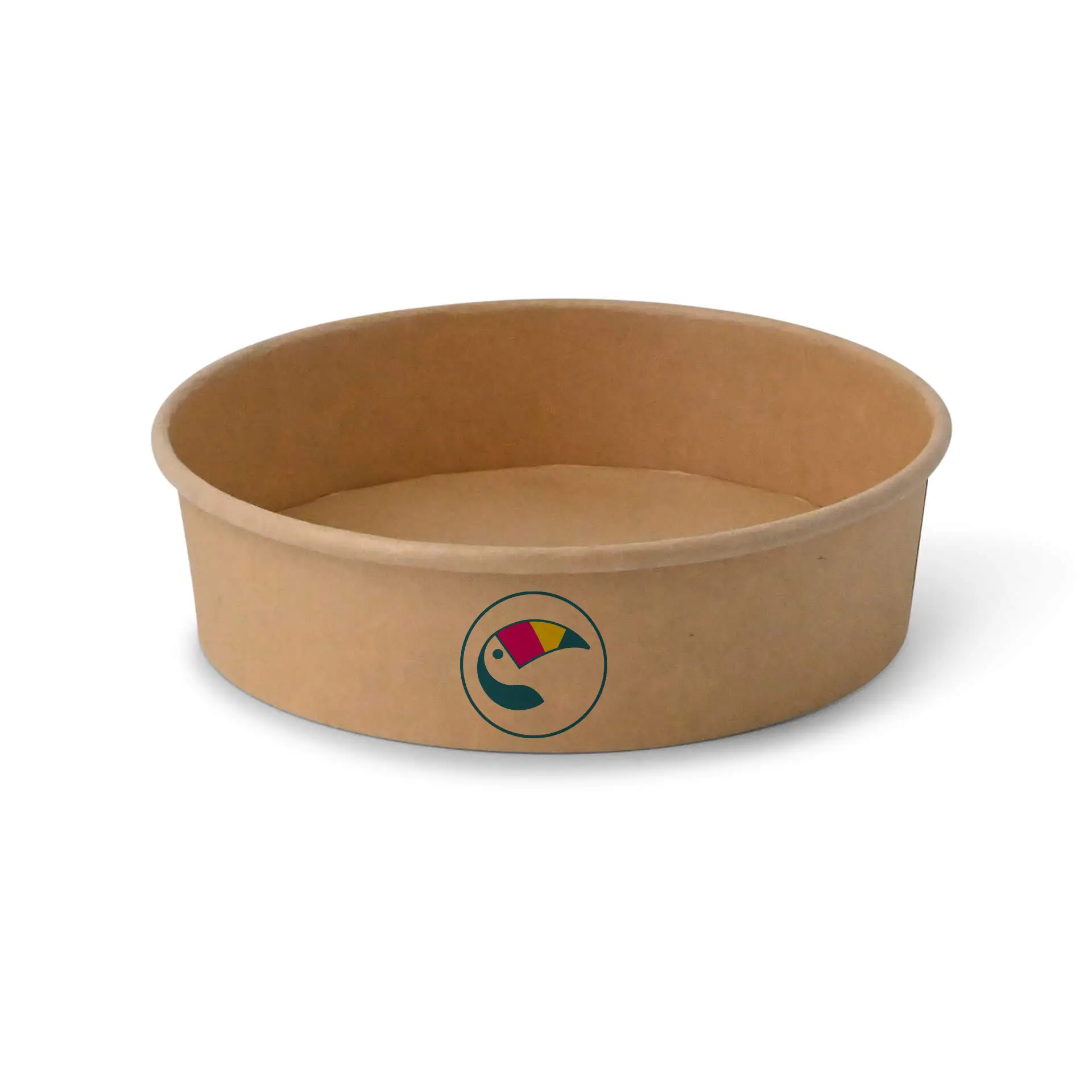 Custom salad bowls / Printed bowls, 700 ml, Ø 185 mm, white, PE-coated