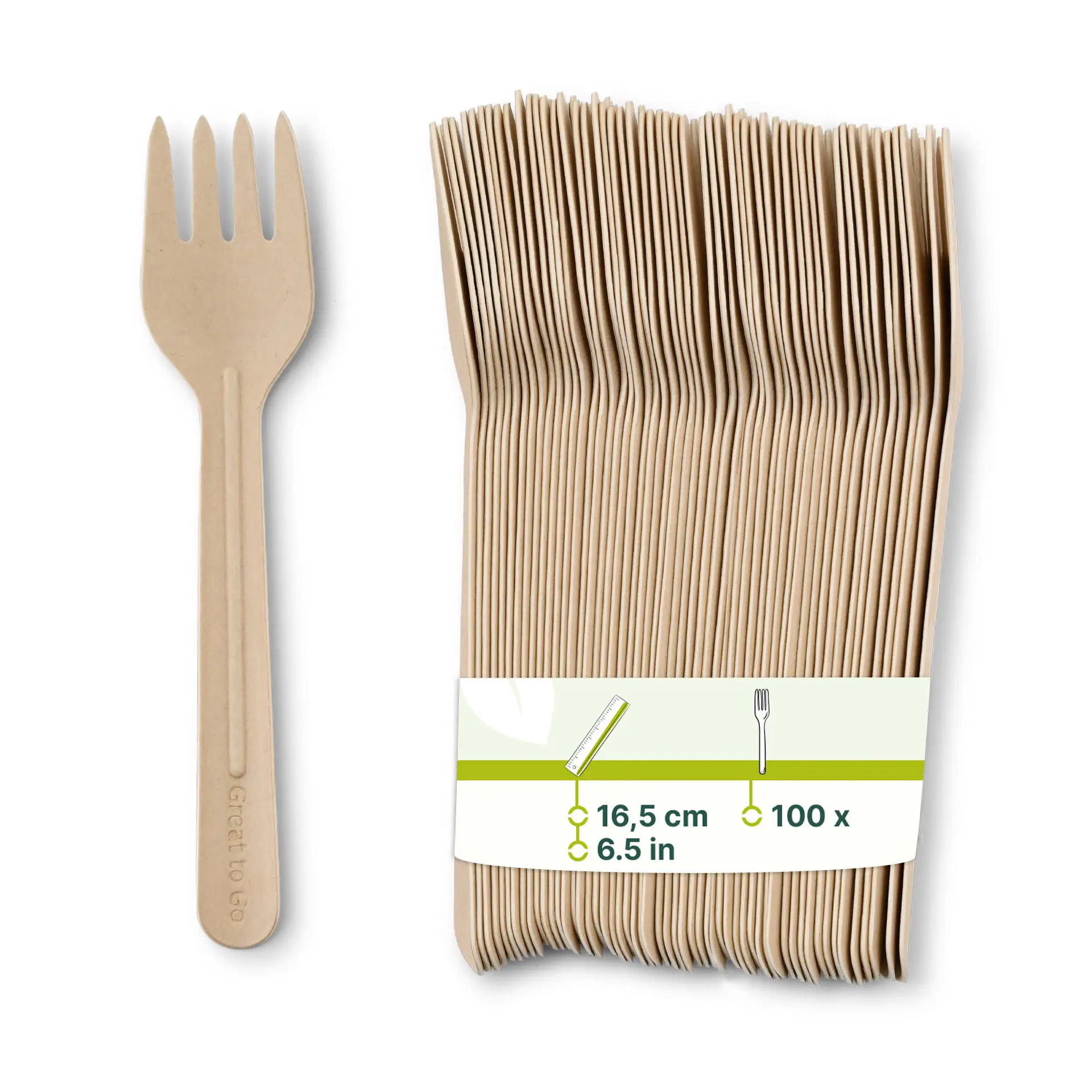 Paper forks 16,5 cm, kraft Paper forks 16,5 cm, kraft