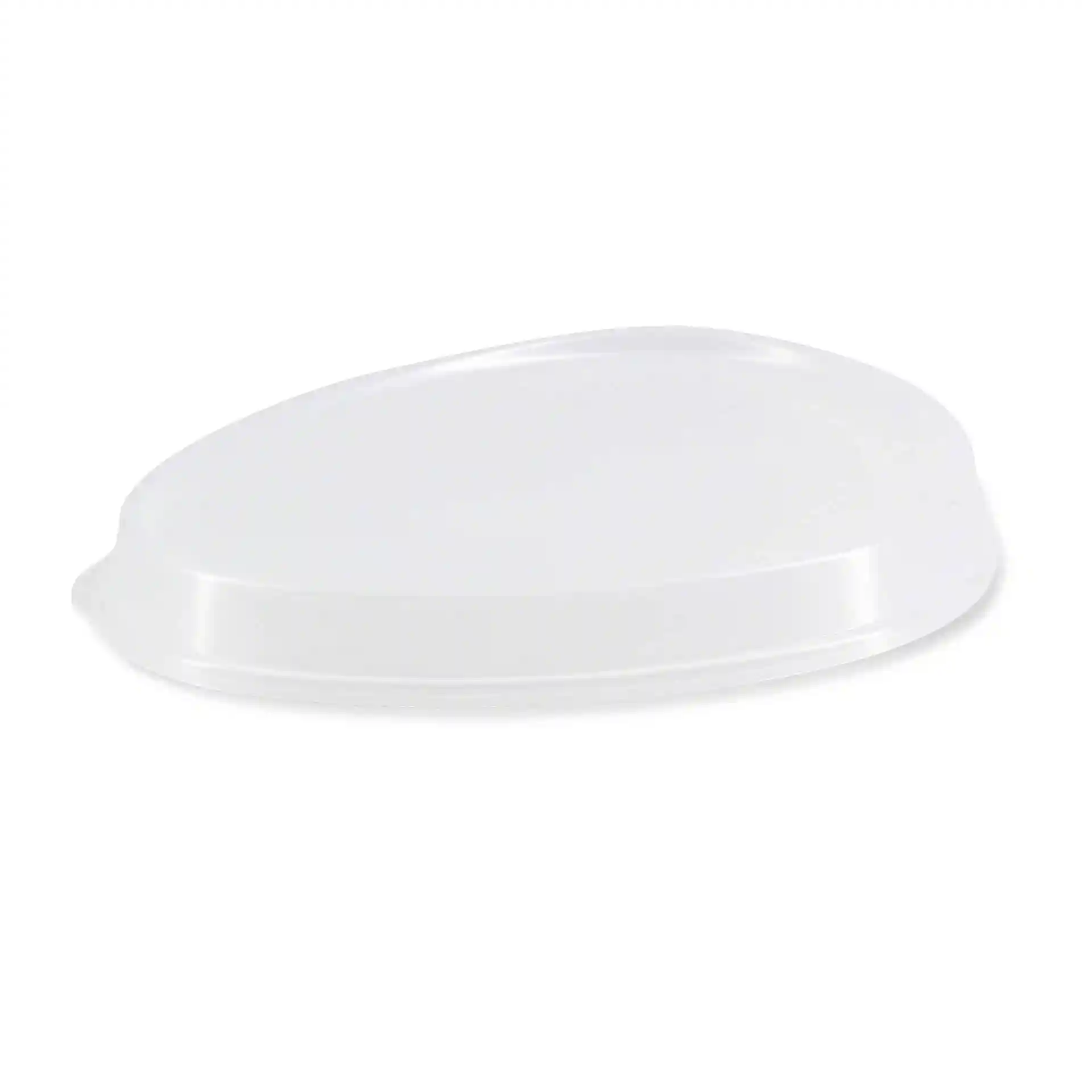 Transparent reusable lid for merways plate, measuring 27.5 x 20 cm, made of polypropylene.
