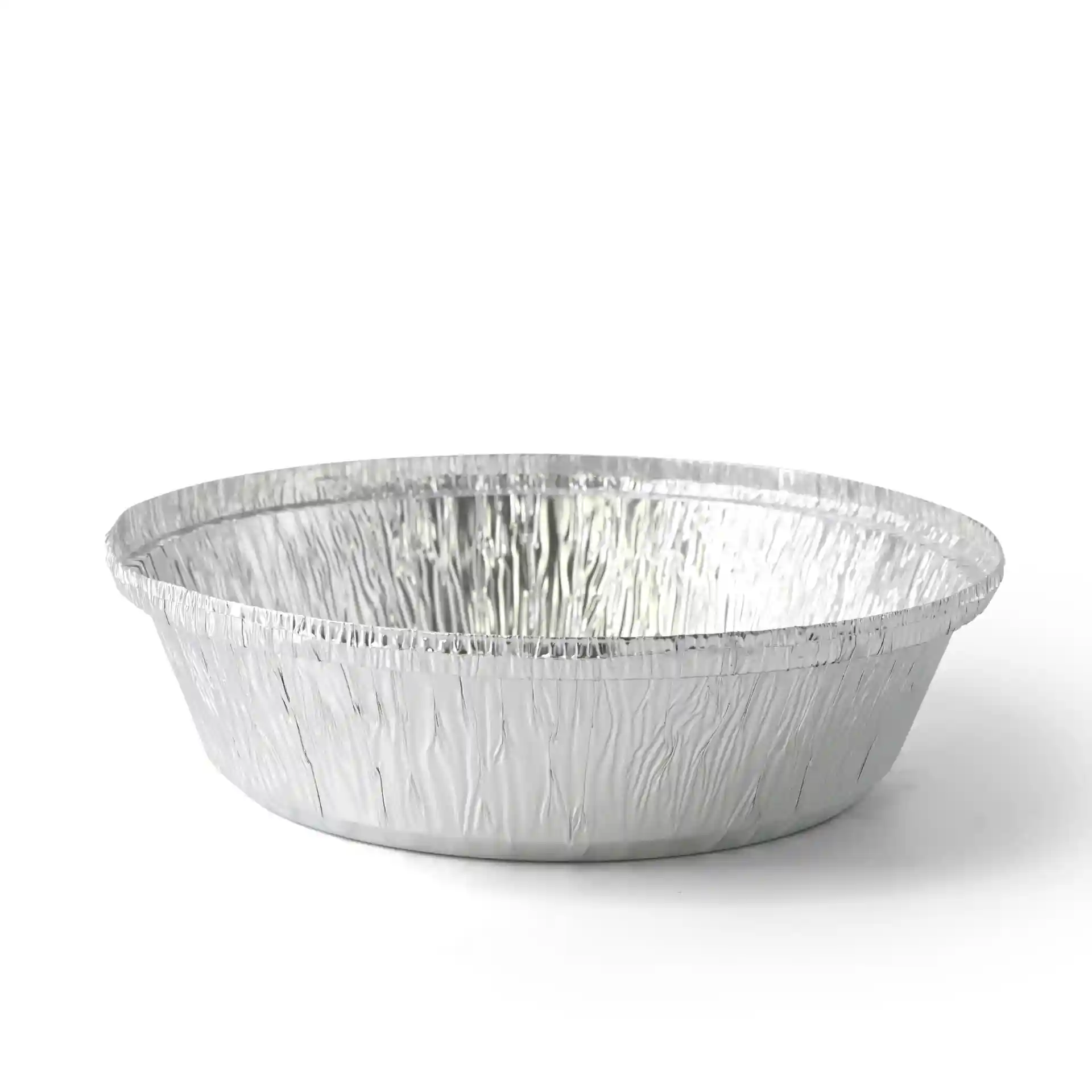 Round aluminium container with a capacity of 830 ml, measuring 182 mm in diameter and 43 mm in height.