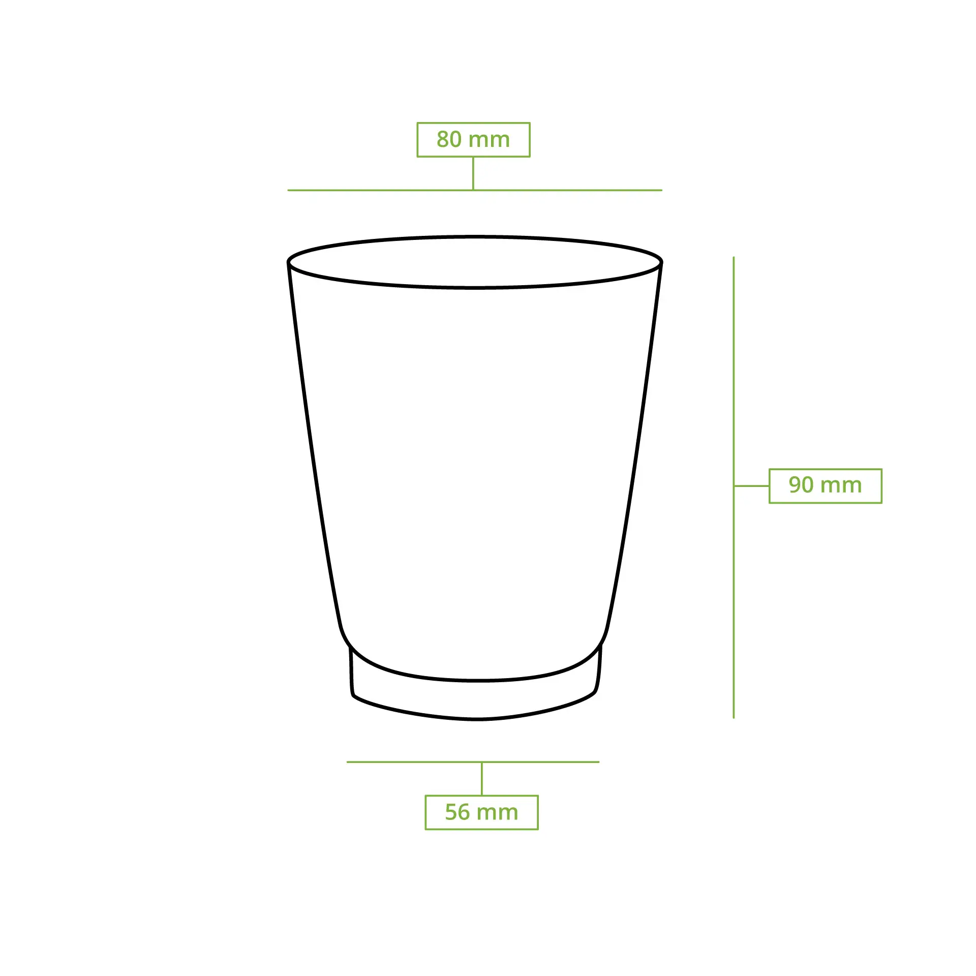 8 oz Take away coffee cups (coated) / Ripple cups, Ø 80 mm, brown, inner white con10024-01-1-riffelbecher-beschichtet-coffee-to-go-becher-200-ml-8-oz-80-mm-braun-innen-weiss-8
