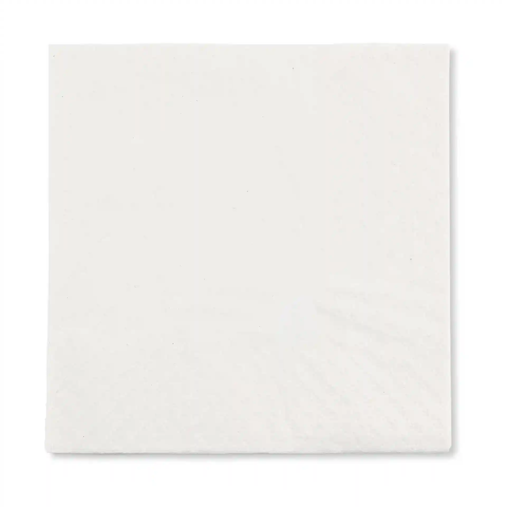 White square paper napkin, 33 x 33 cm, 2-ply, with a recycling symbol and text indicating 100% recycled material.