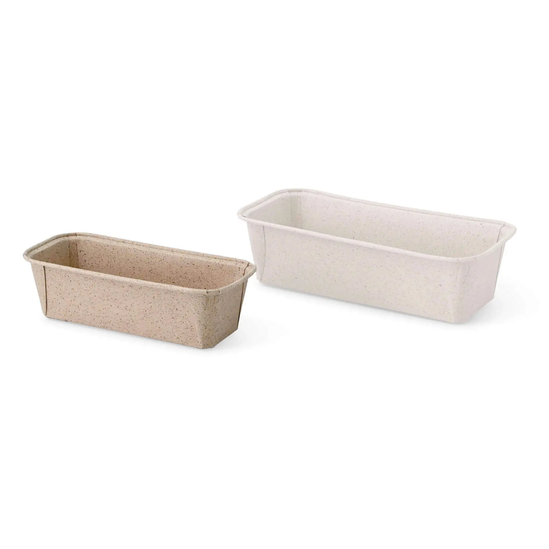 Baking moulds made from cocoa paper 16 × 5.5 × 5 cm, rectangular, brown
