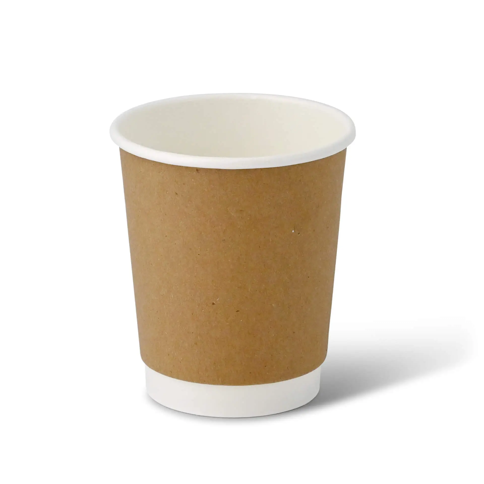 8 oz Takeaway coffee cups double wall, Ø 80 mm, kraft dhd048721-coffee-to-go-becher-aus-pappe-doppelwandig-200-ml-8-oz-80-mm-braun-1