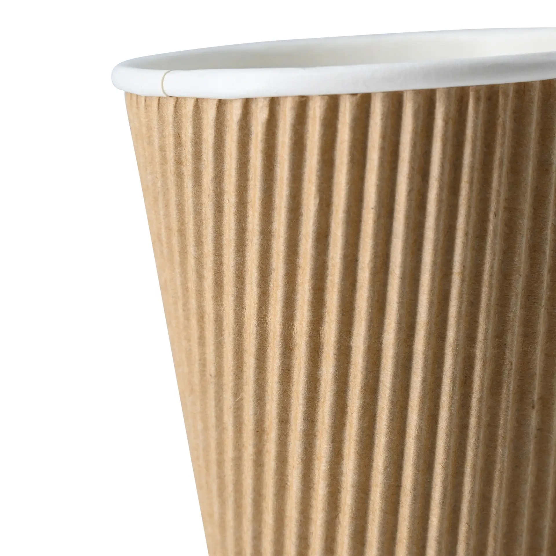 8 oz Takeaway coffee cups / Ripple cups, Ø 80 mm, kraft