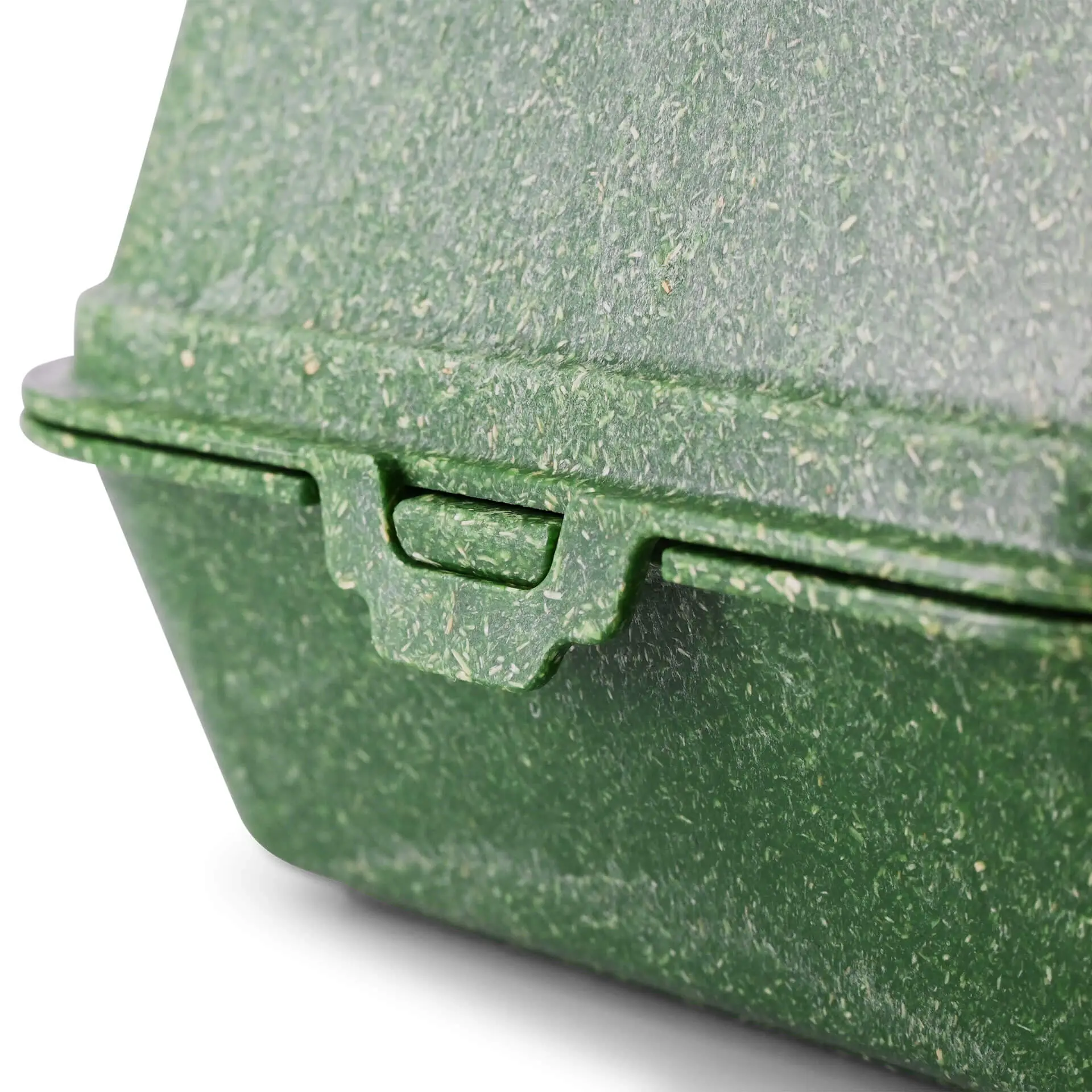 | 2 FOR 1 | Reusable burger boxes "merways Box" 16 x 15 x 8.5 cm, spinach / dark green