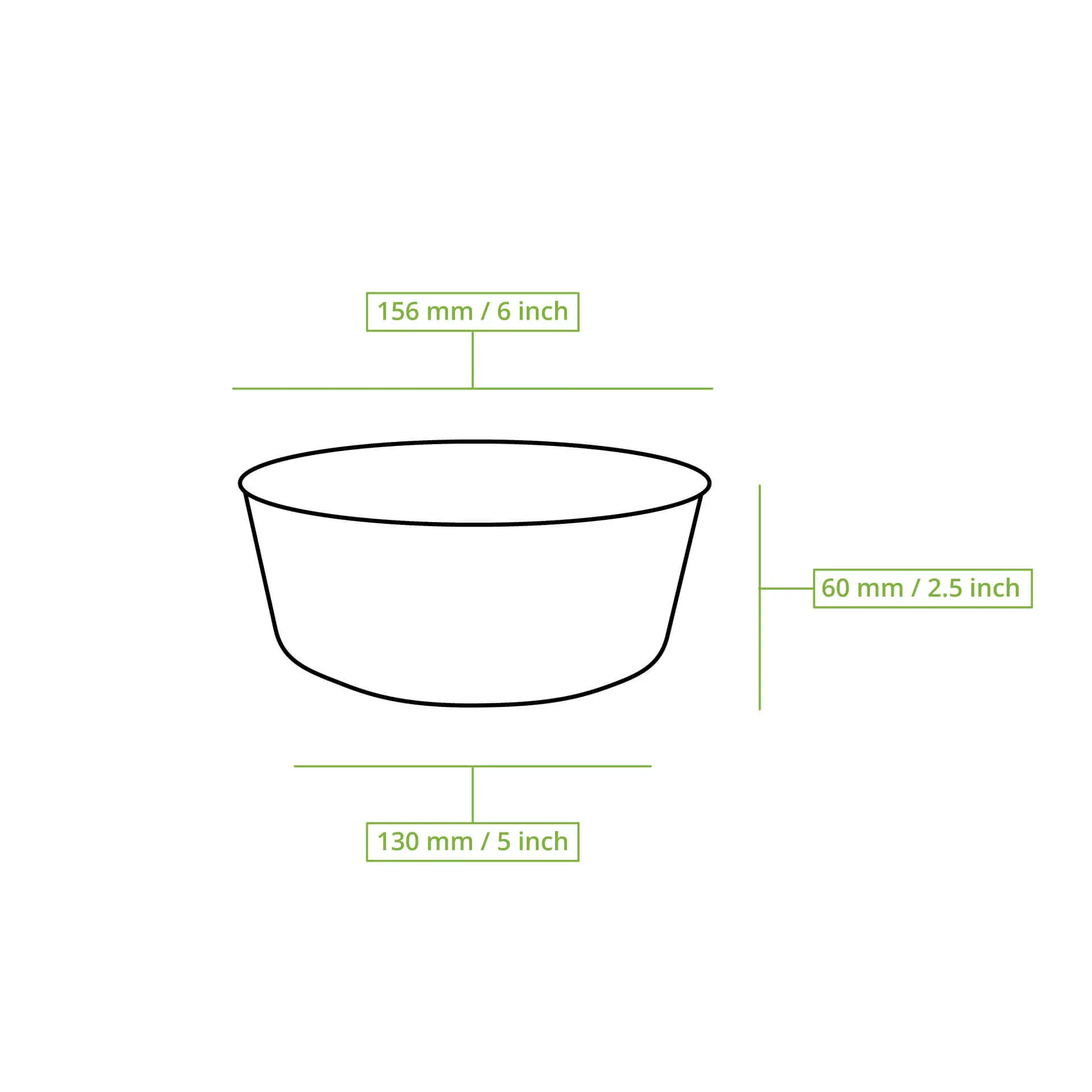 Reusable bowls "merways Bowl" 650 ml, Ø 150 mm, pepper / grey Reusable bowls "merways Bowl" 650 ml, Ø 150 mm, pepper / grey