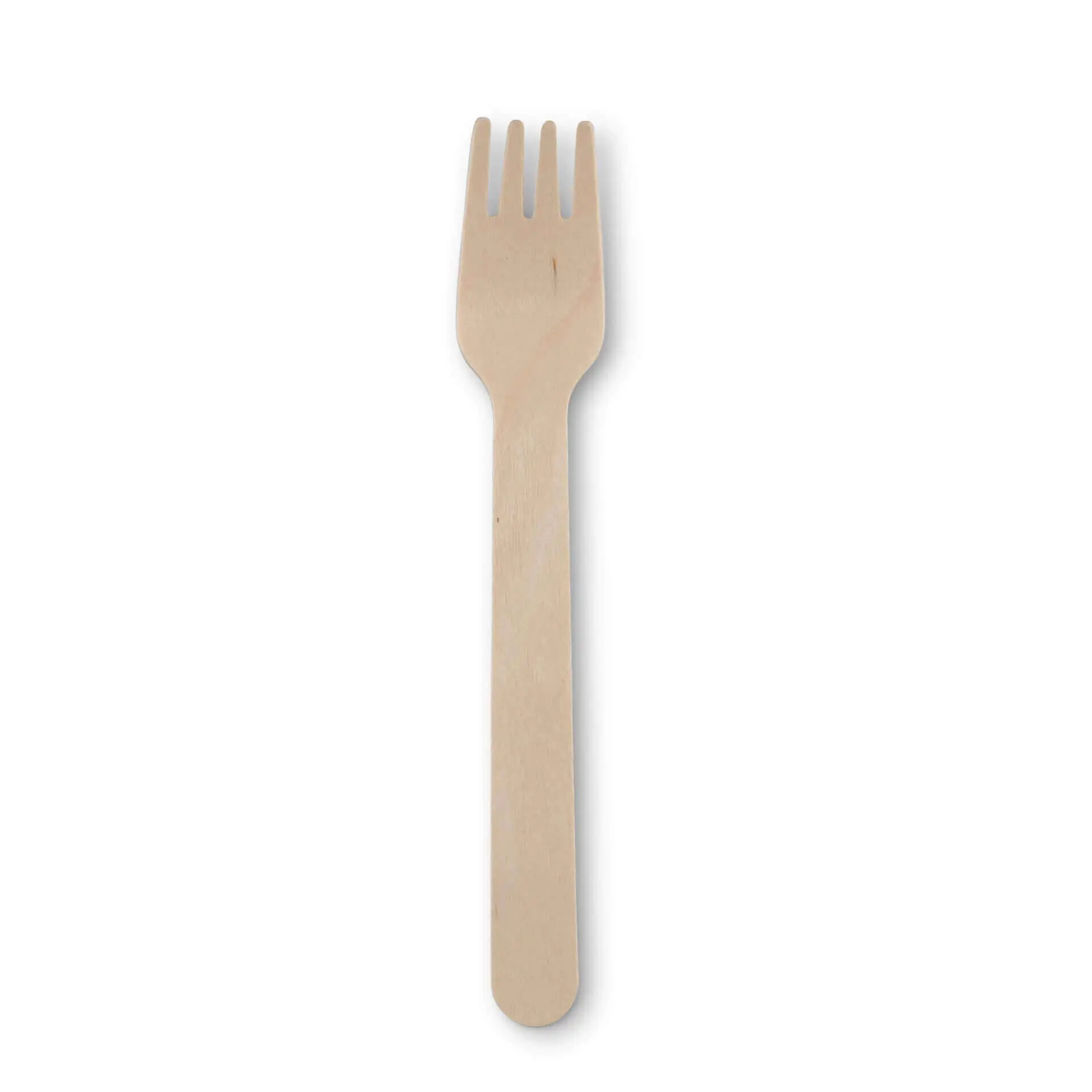 Wooden cake forks 14 cm, bio-coated
