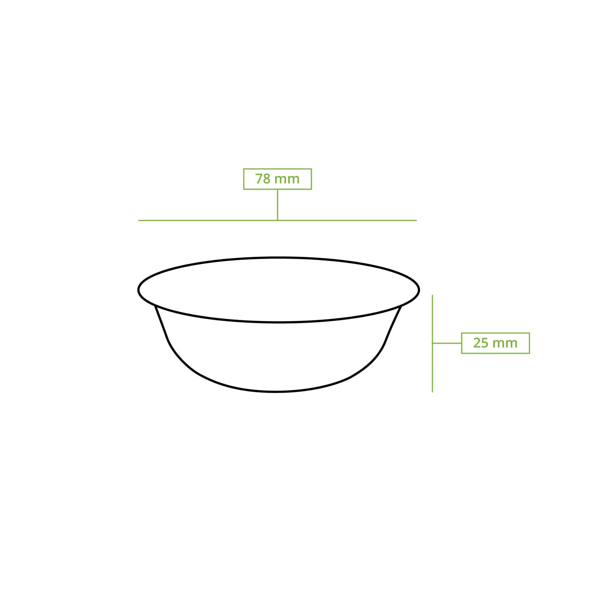 Bowl made of palm leaf "Palmware®" 50 ml, round Bowl made of palm leaf "Palmware®" 50 ml, round