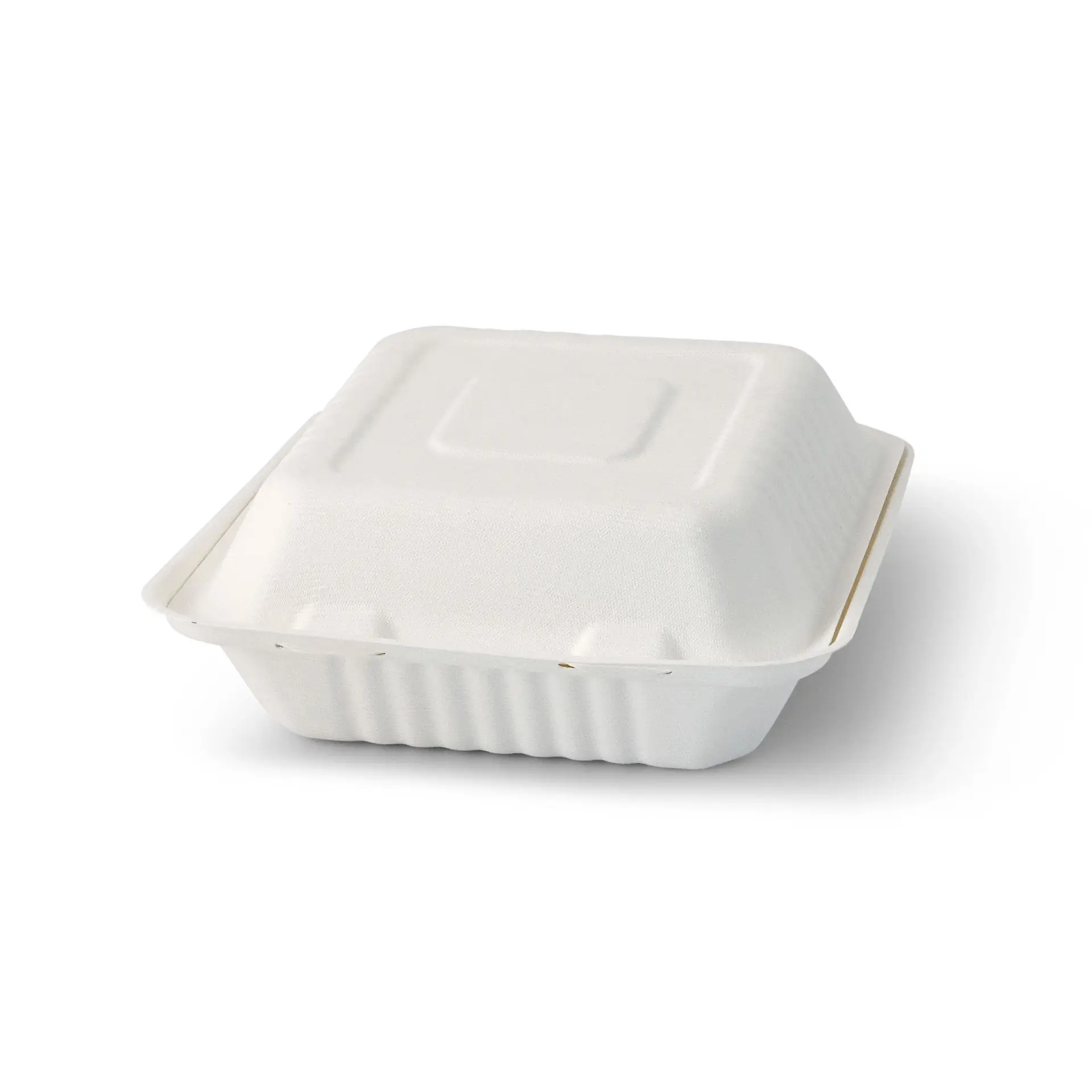 Sugarcane-containers 22 x 18,5 x 7 cm, hinged-lid, rectangular dfc01316-take-away-boxen-aus-zuckerrohr-22-x-185-x-7-cm-rechteckig-2