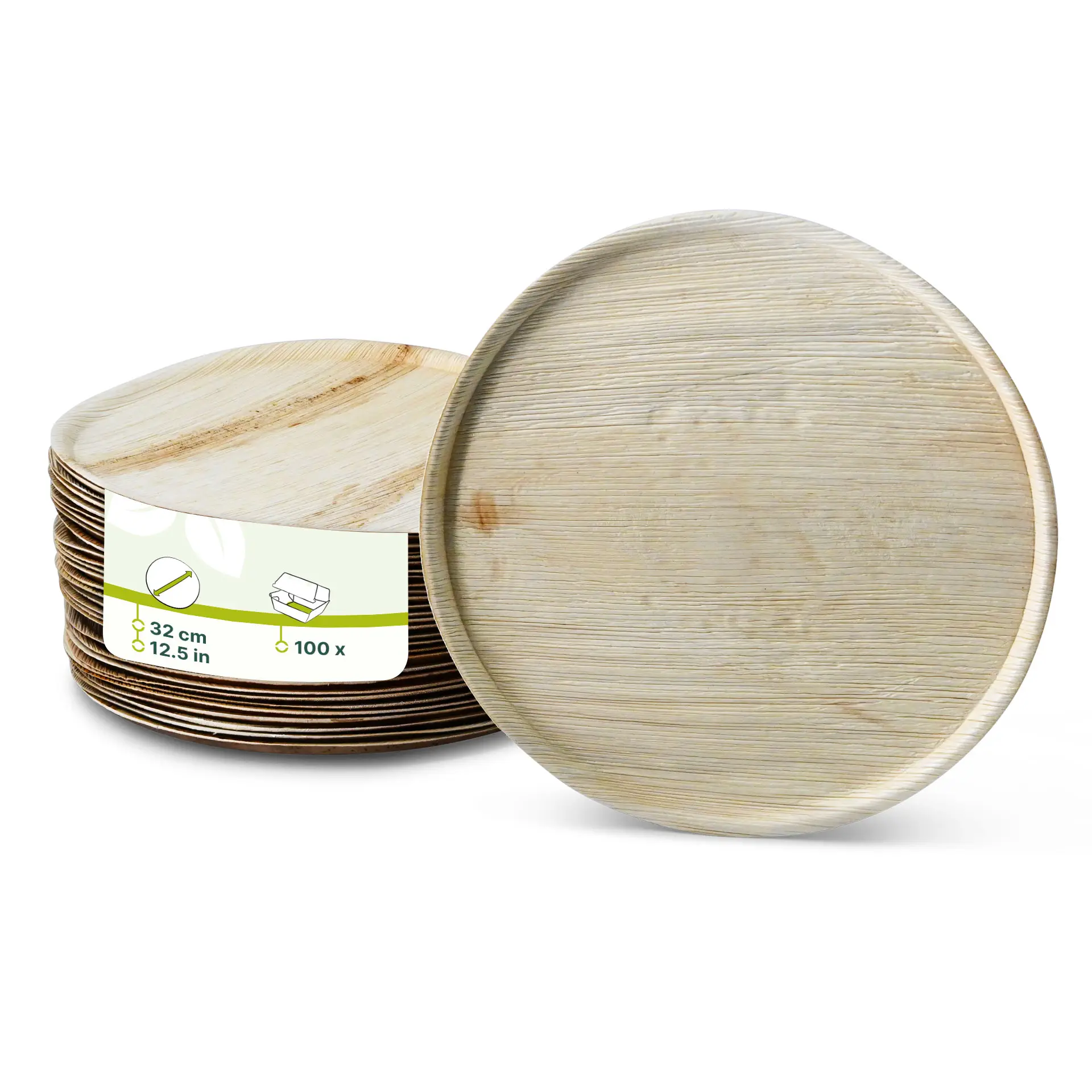 Palm Leaf Pizza Plate "Palmware®" Ø32 cm, round Palm Leaf Pizza Plate "Palmware®" Ø32 cm, round