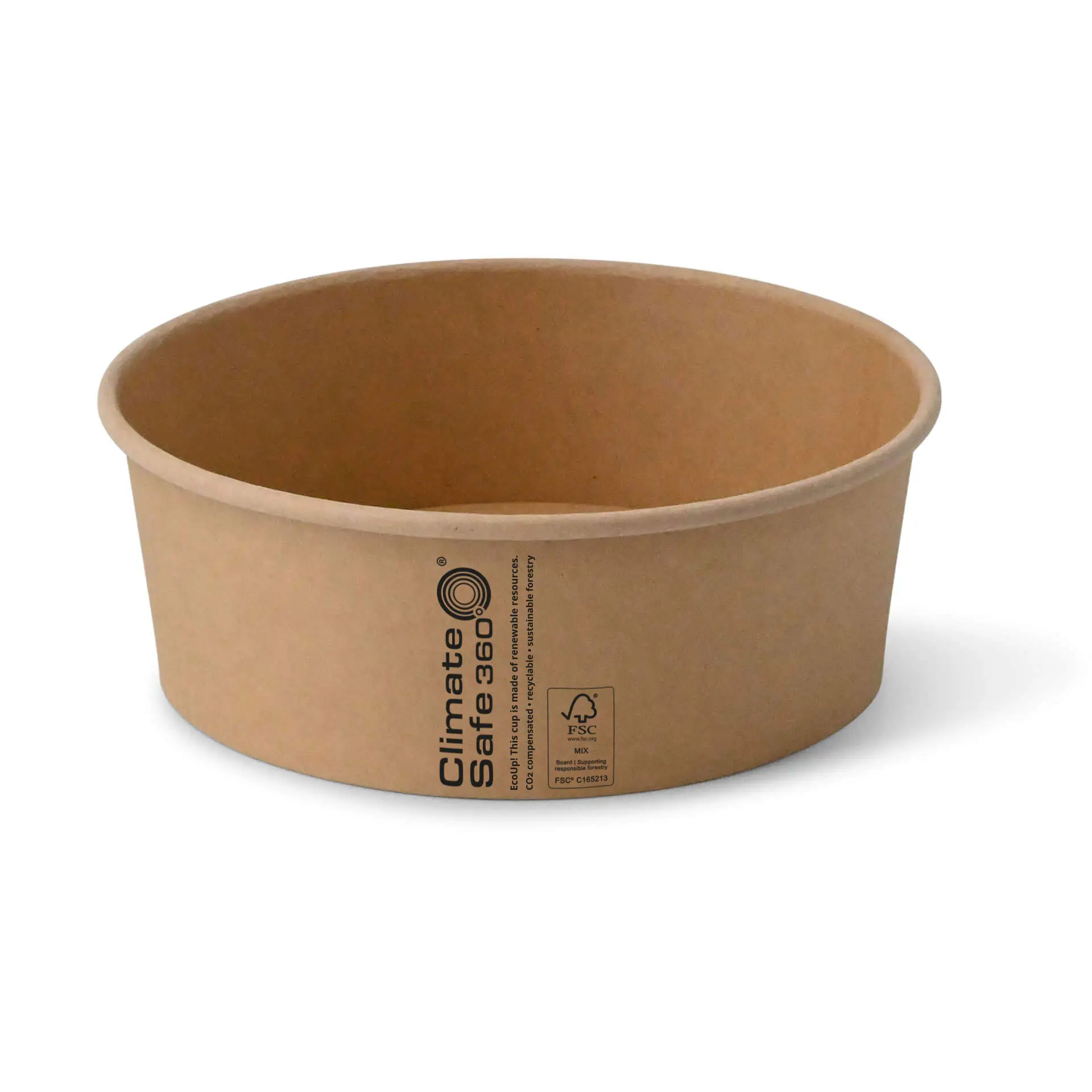 Paper bowls (coated) / Salad bowls 1000 ml, Ø 185 mm, brown, round (1300 ml max. volume) con30022-01-0-kartonschalen-beschichtet-salatschalen-1000-ml-185-mm-braun-rund-1300-ml-max-volumen-1