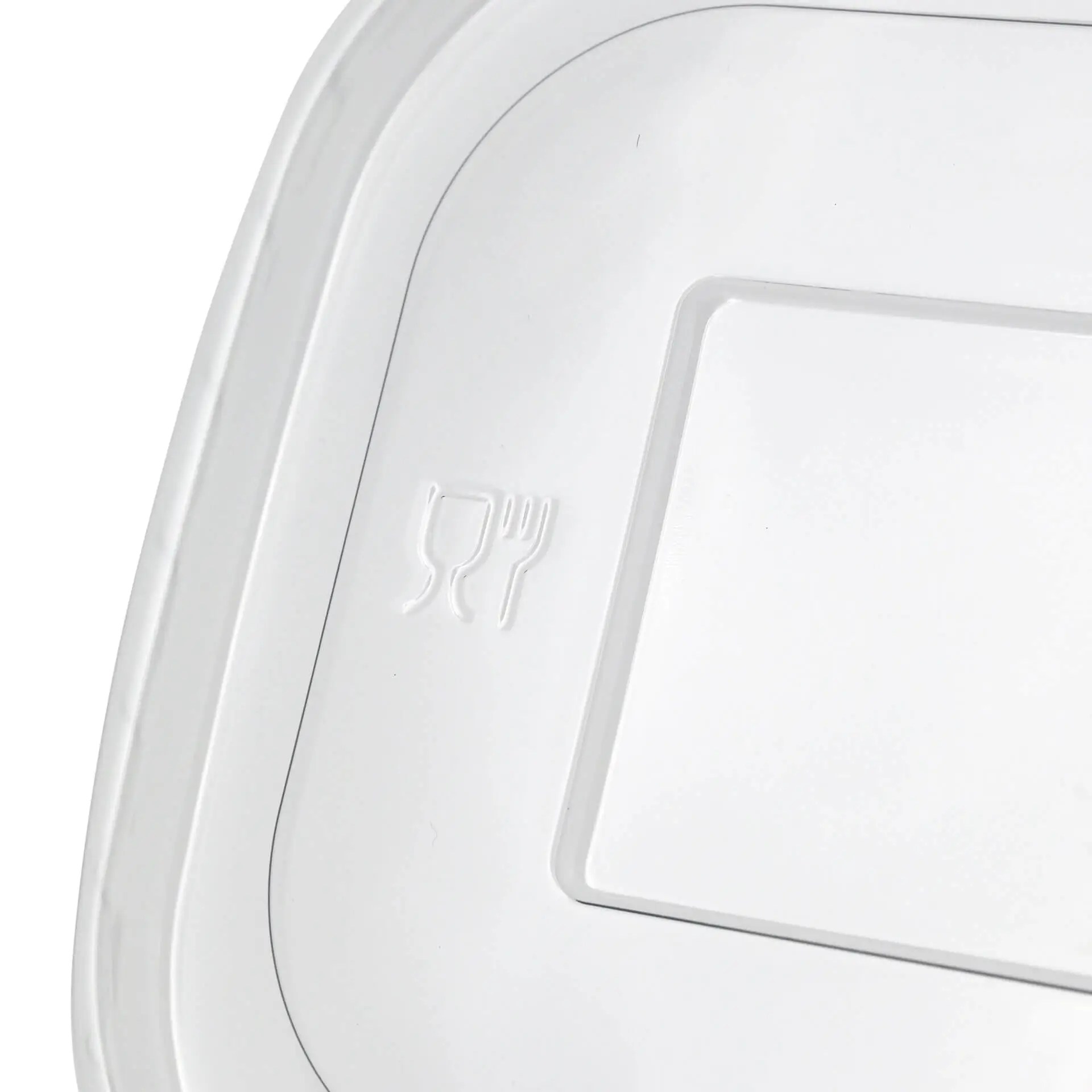 rPET lids 17,5 x 12,5 cm, clear, rectangular