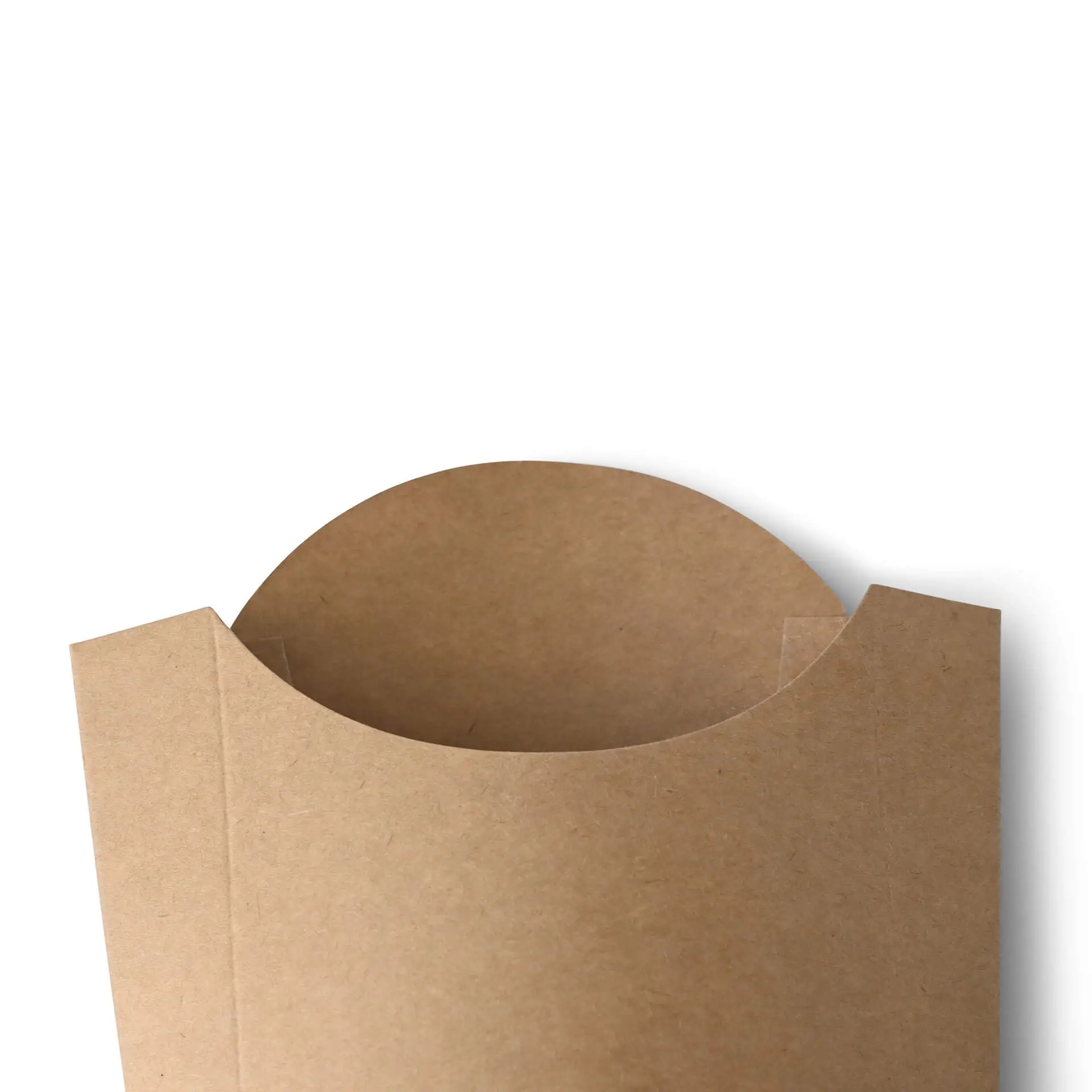 Cardboard chips scoops 8.5 x 5 x 12 cm, brown