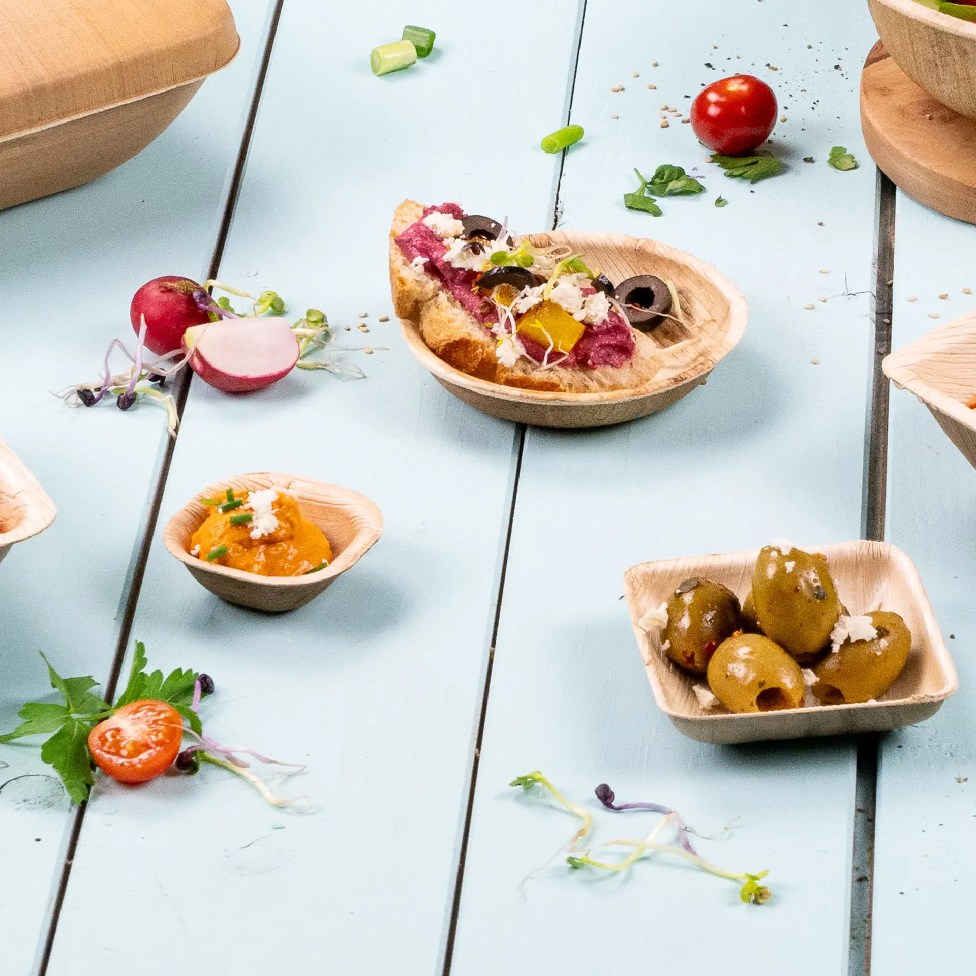 Palm leaf bowls  "Palmware®" 80 ml, round dtw05494-palmblatt-schaelchen-palmware-80-ml-rund-5