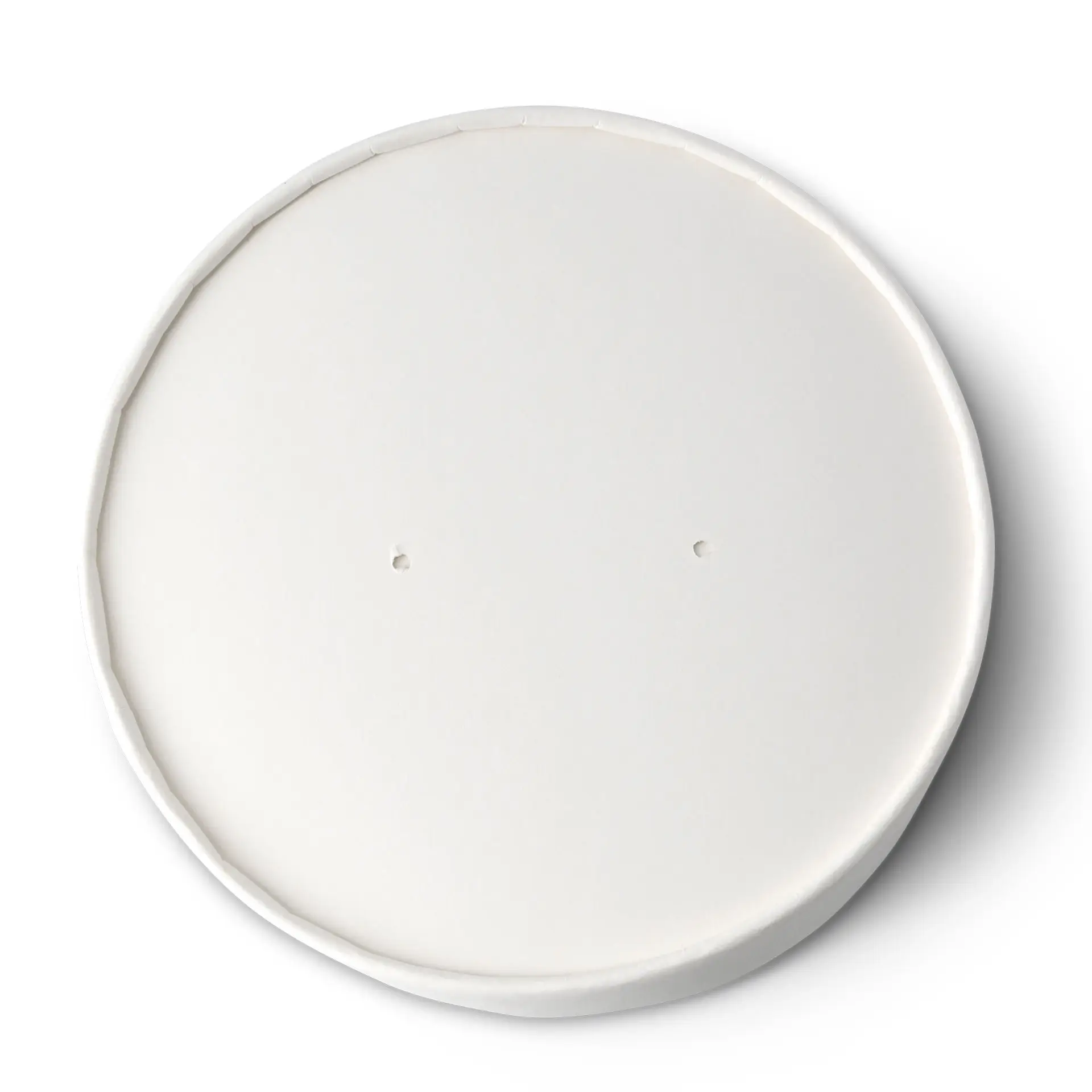 Cardboard lid with membrane (coated) Ø 150 mm, white, round (for paper bowls)