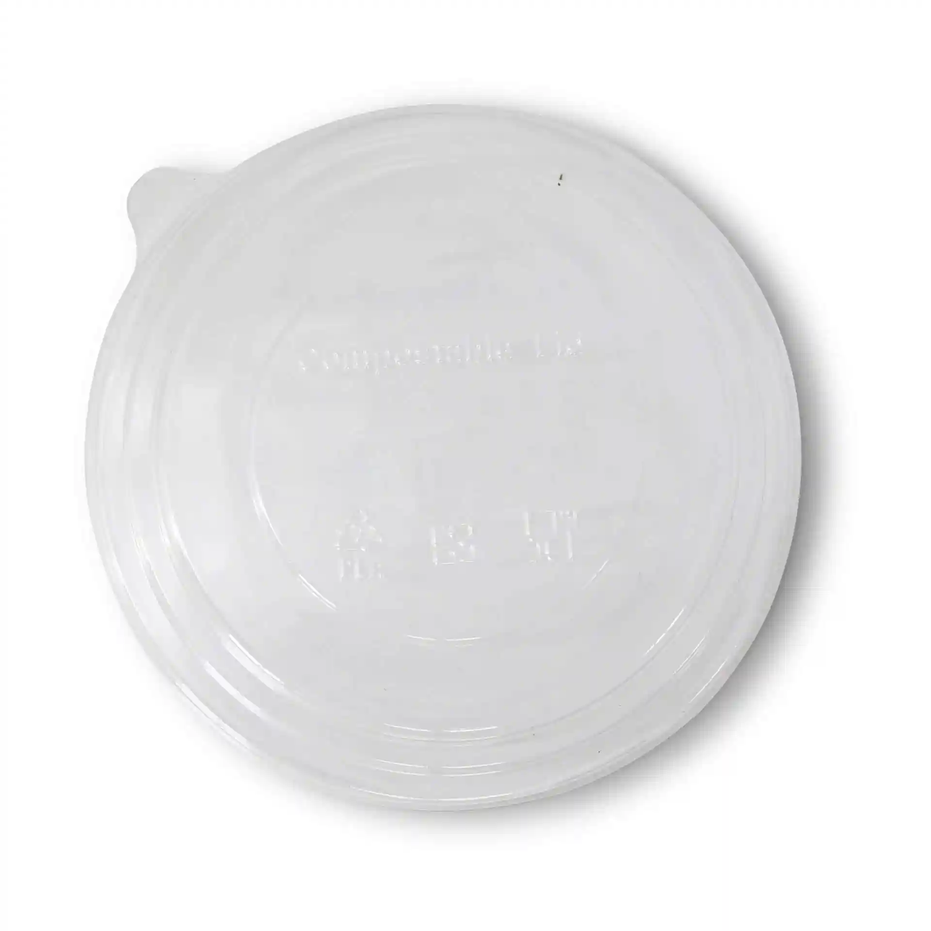 Transparent PLA lid with a diameter of 150 mm and a height of 20 mm.