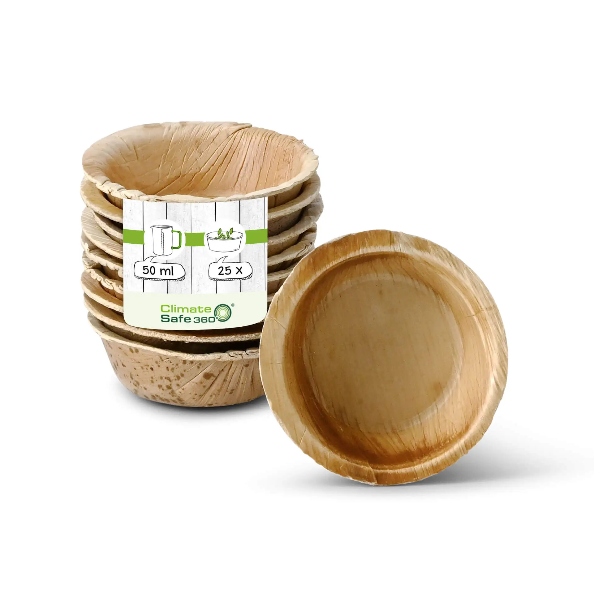 Bowl made of palm leaf "Palmware®" 50 ml, round Bowl made of palm leaf "Palmware®" 50 ml, round