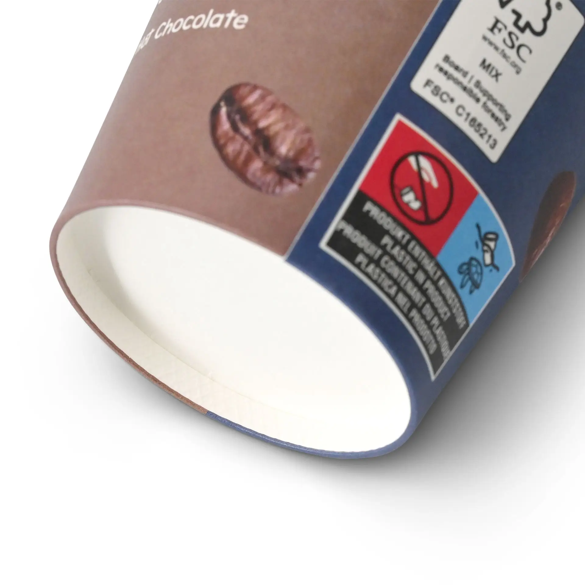 12 oz Paper cup printed with "Coffee" (coated), Ø 80 mm con10023-01-0-pappbecher-bedruckt-kaffee-beschichtet-300-ml-12-oz-90-mm-weiss-3