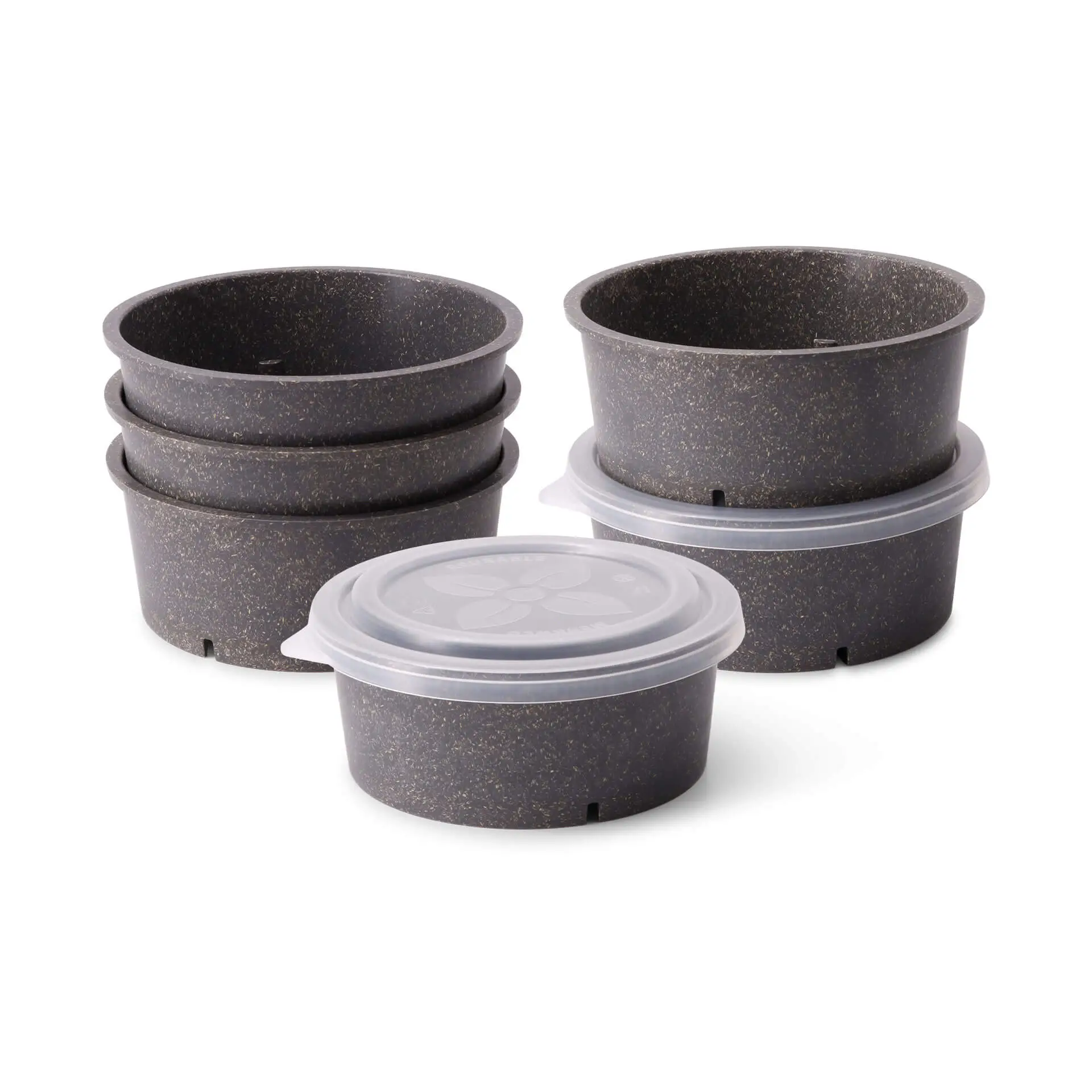 Reusable bowls "merways Bowl" 650 ml, Ø 150 mm, pepper / grey dfc008281-mehrweg-schalen-merways-bowl-650-ml-150-mm-pfeffer-grau-2