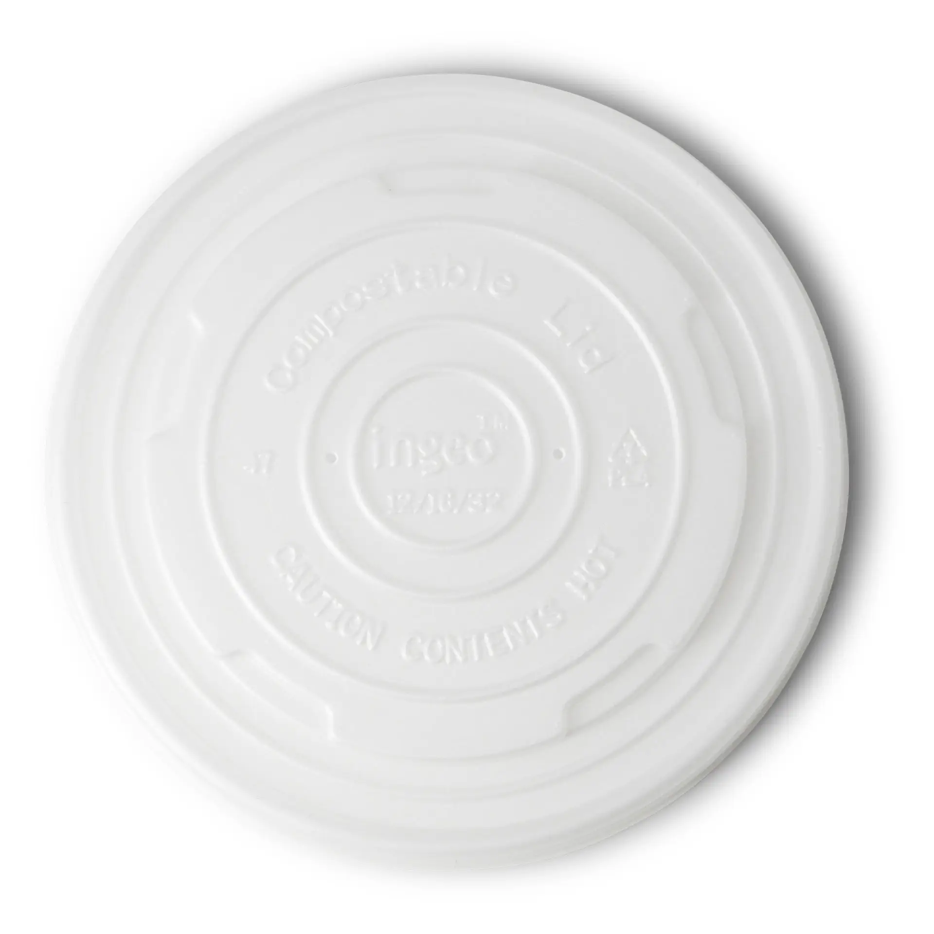 CPLA Flat Lids Ø 115 mm, white, for Universal Cups dfc036701-cpla-flachdeckel-115-mm-weiss-f-universal-becher-1