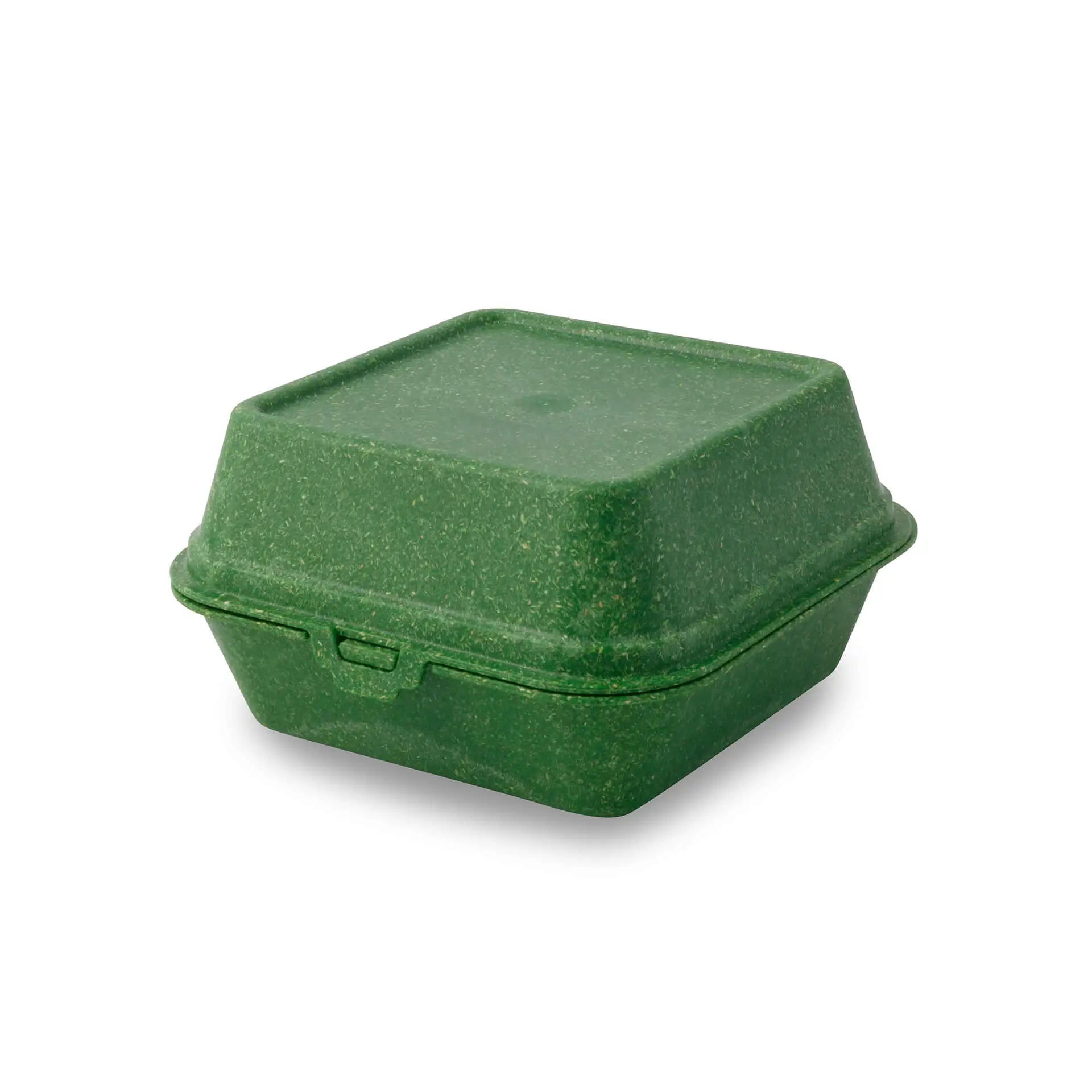 | 2 FOR 1 | Reusable burger boxes "merways Box" 16 x 15 x 8.5 cm, spinach / dark green
