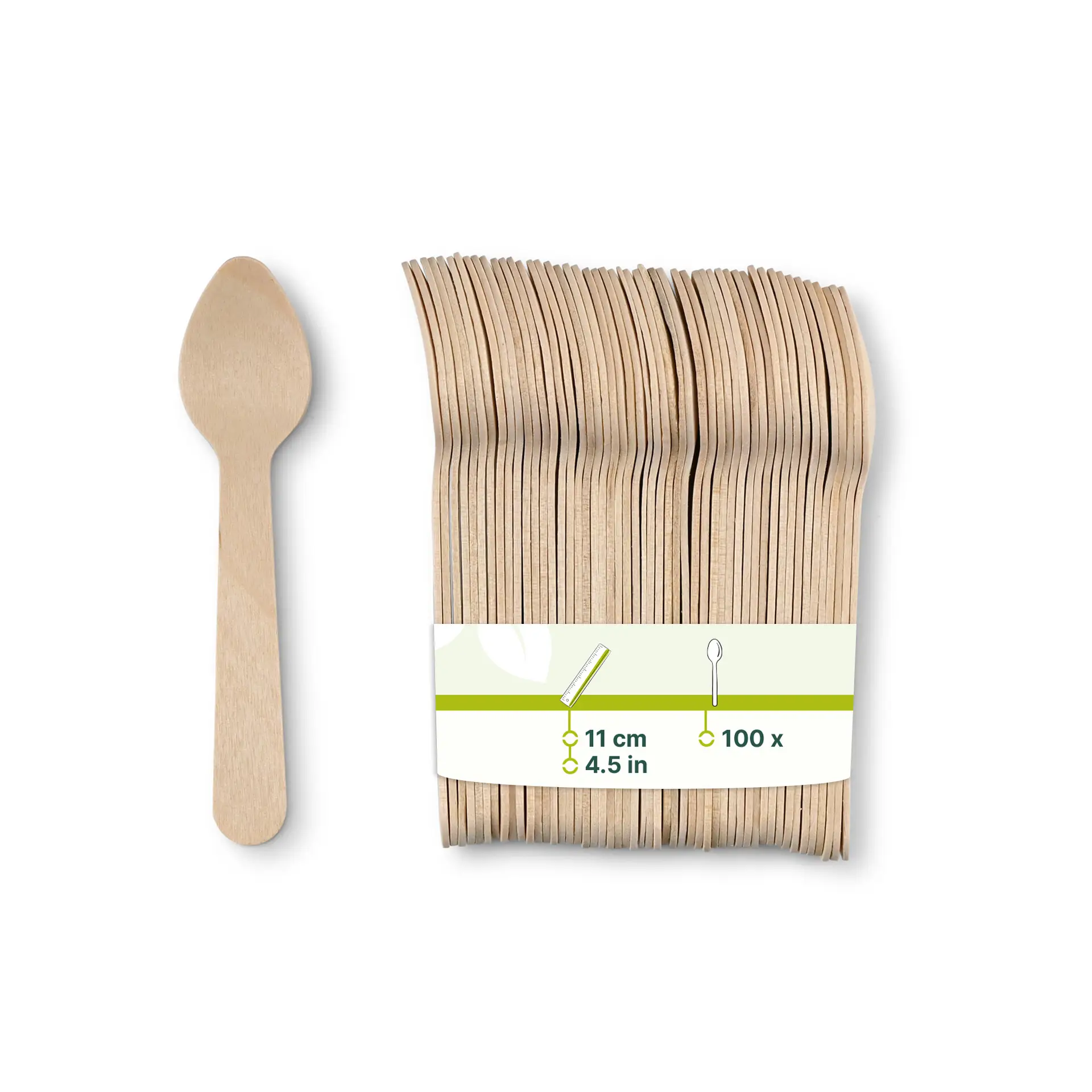 Wooden Espresso Spoons 11 cm Wooden Espresso Spoons 11 cm