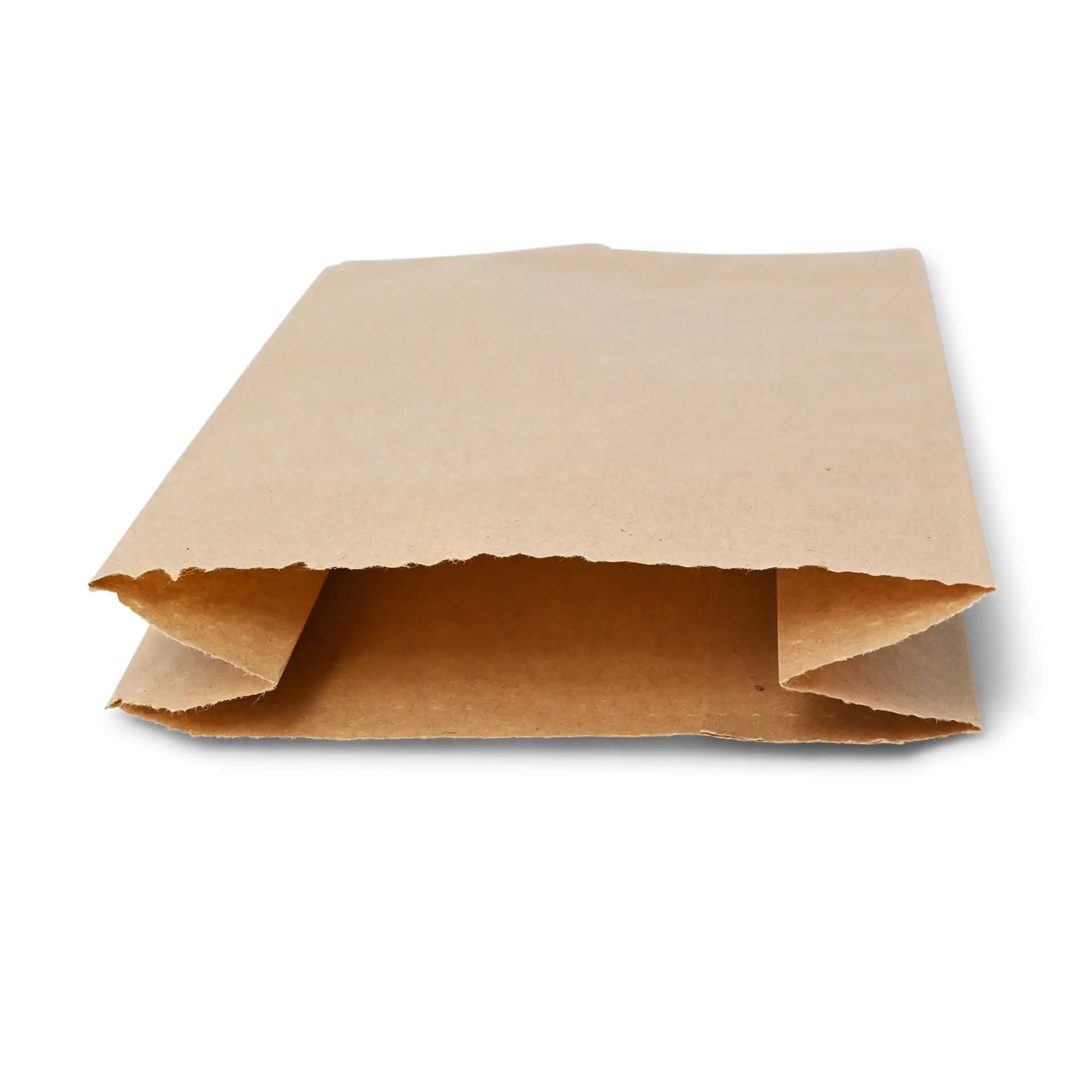 Flat paper bags, 10 x 5 x 19 cm, kraft