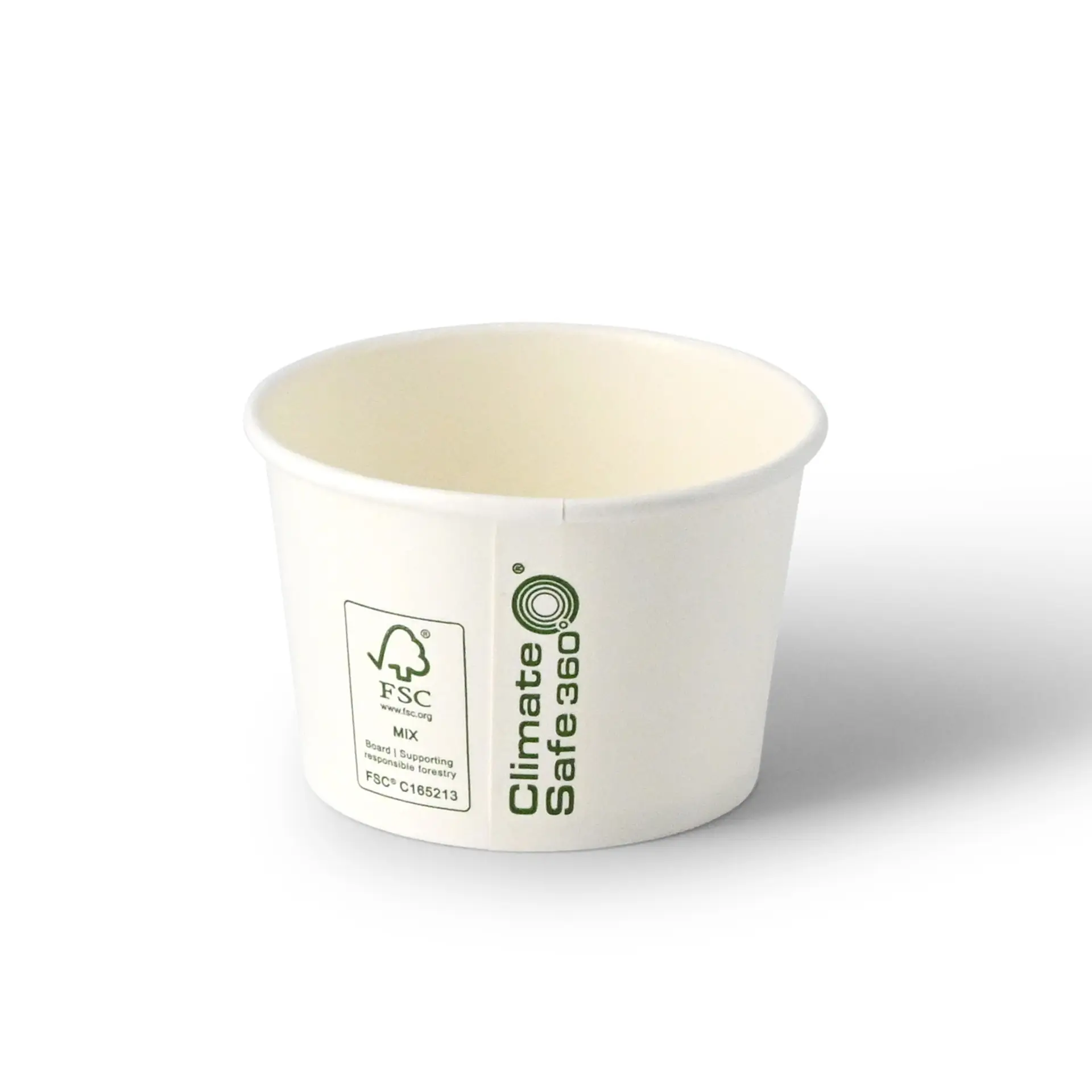 Ice cream cup made of cardboard, 75 ml, max. 130 ml, Ø 76 mm, white Ice cream cup made of cardboard, 75 ml, max. 130 ml, Ø 76 mm, white