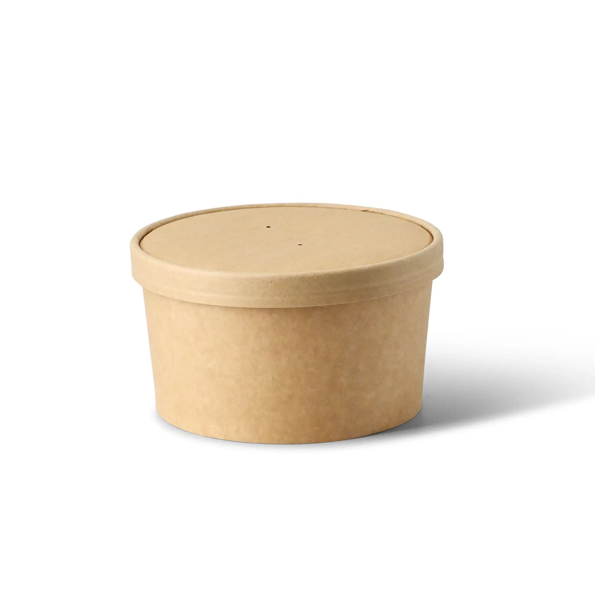 Paper cup lids membrane (eco-friendly coating) Ø 150 mm, brown
