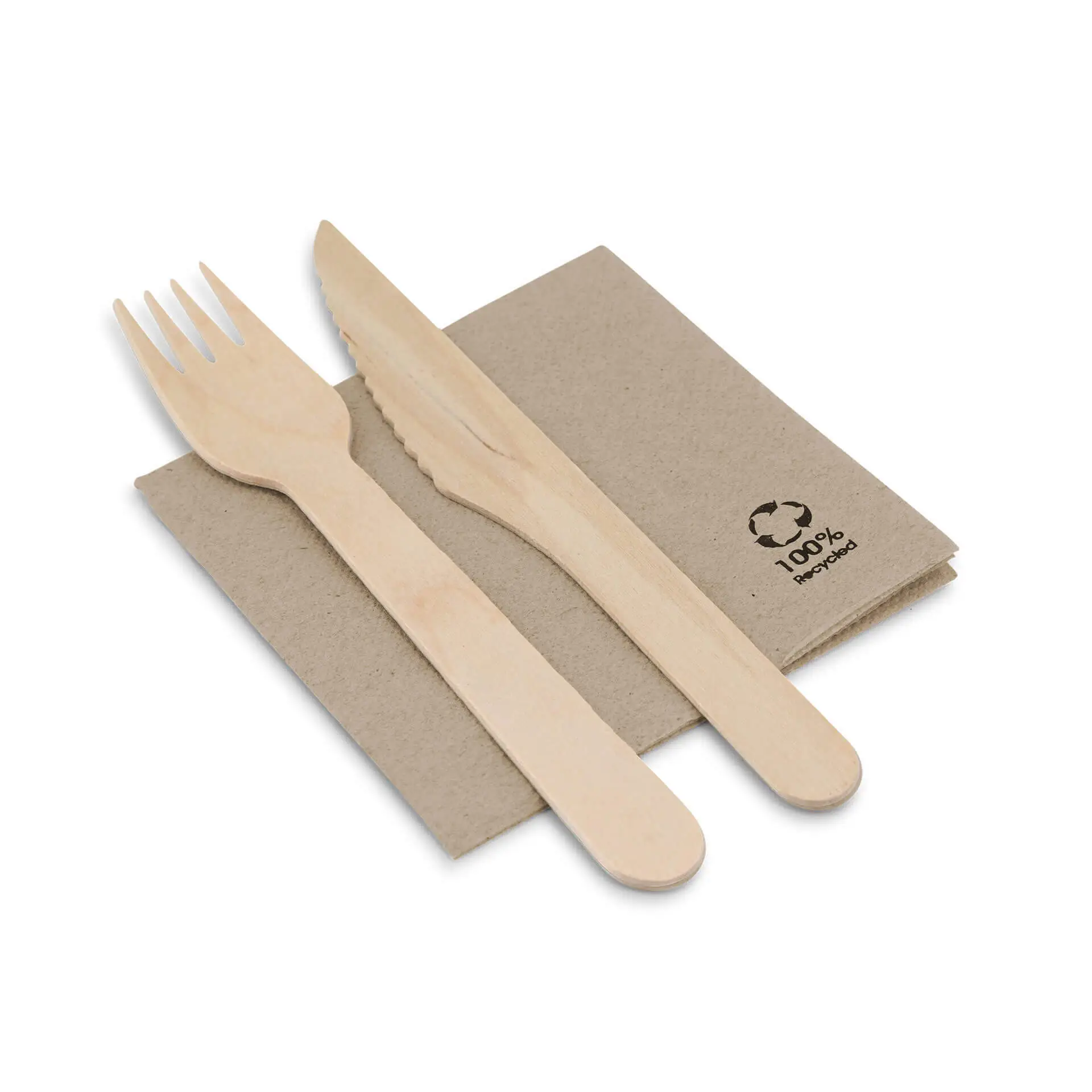 Recycled cocktail napkins (Premium) 20 x 20 cm, 2-ply, 1/4 fold
