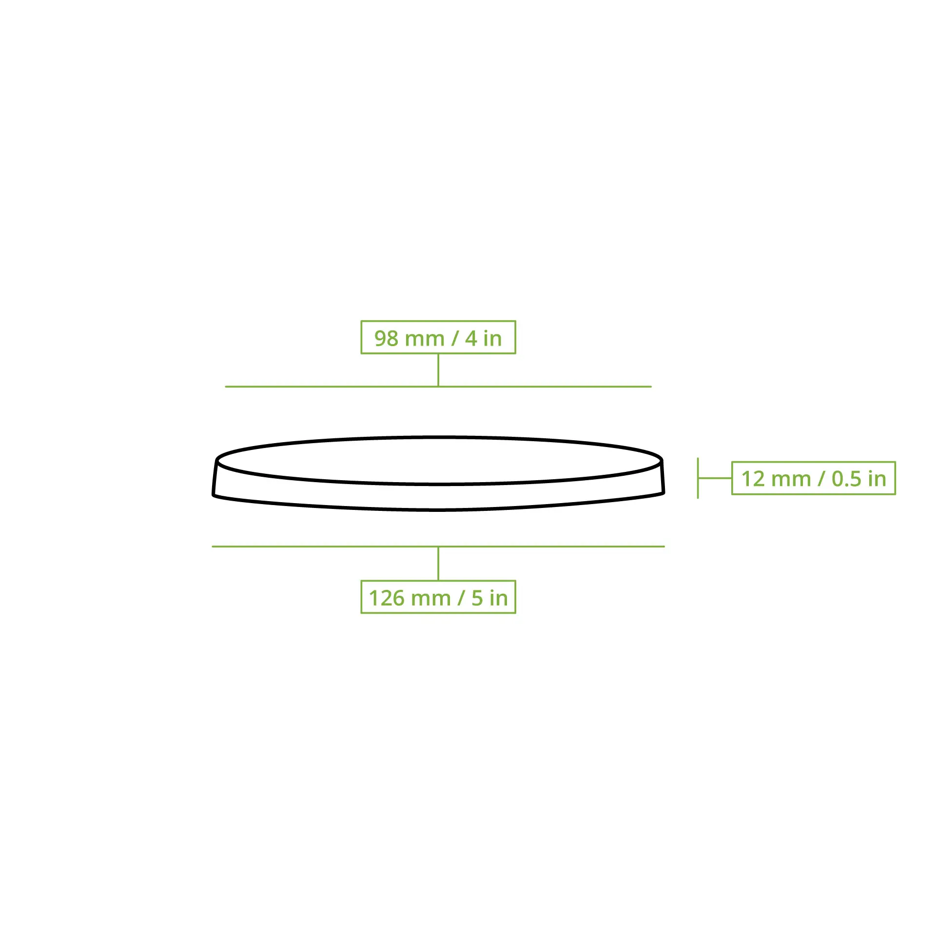 rPET lids Ø 123 mm, round rPET lids Ø 123 mm, round